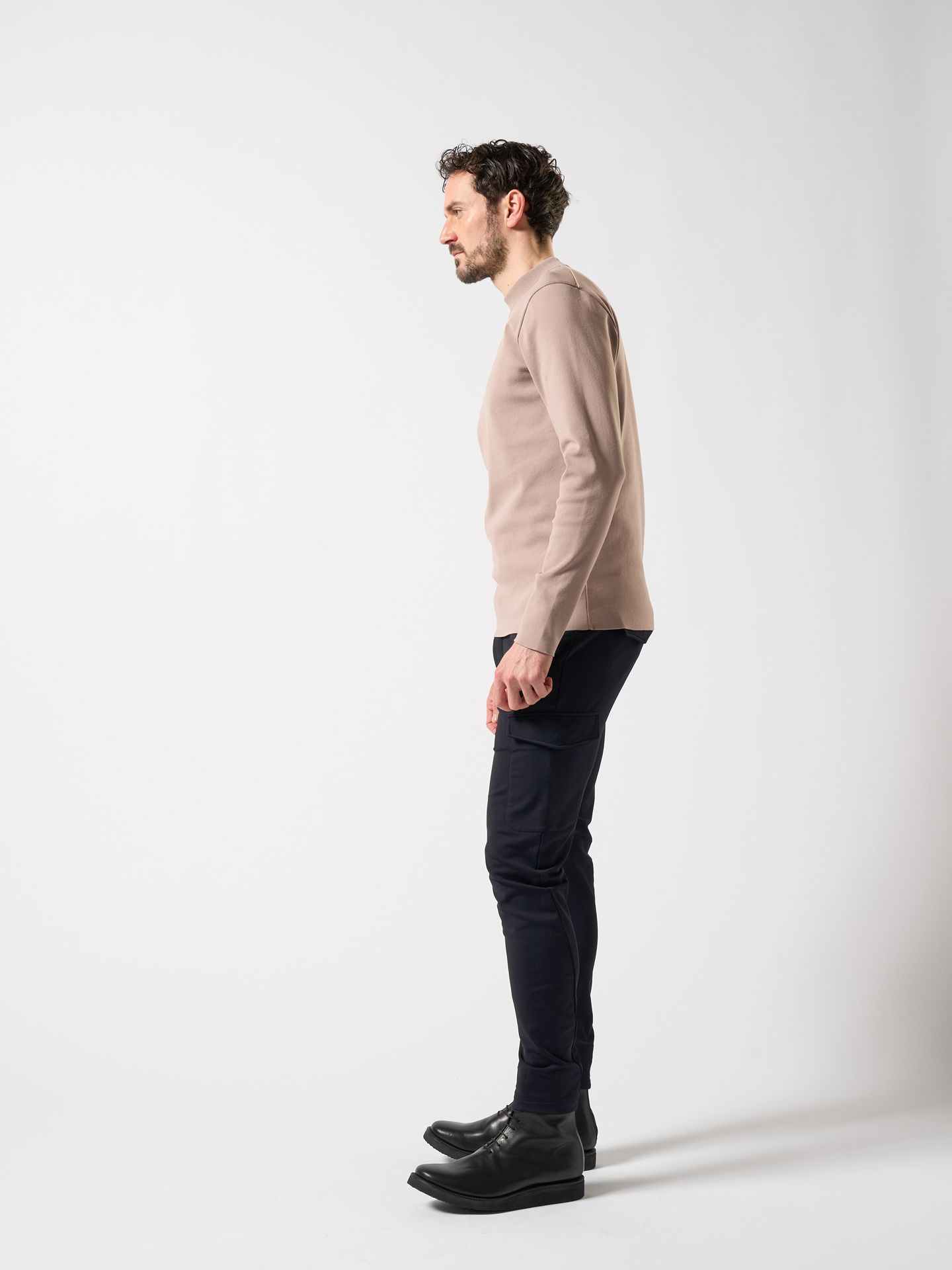 【予約品】 3D banana slim cargo / スリムカーゴパンツ / ブラック