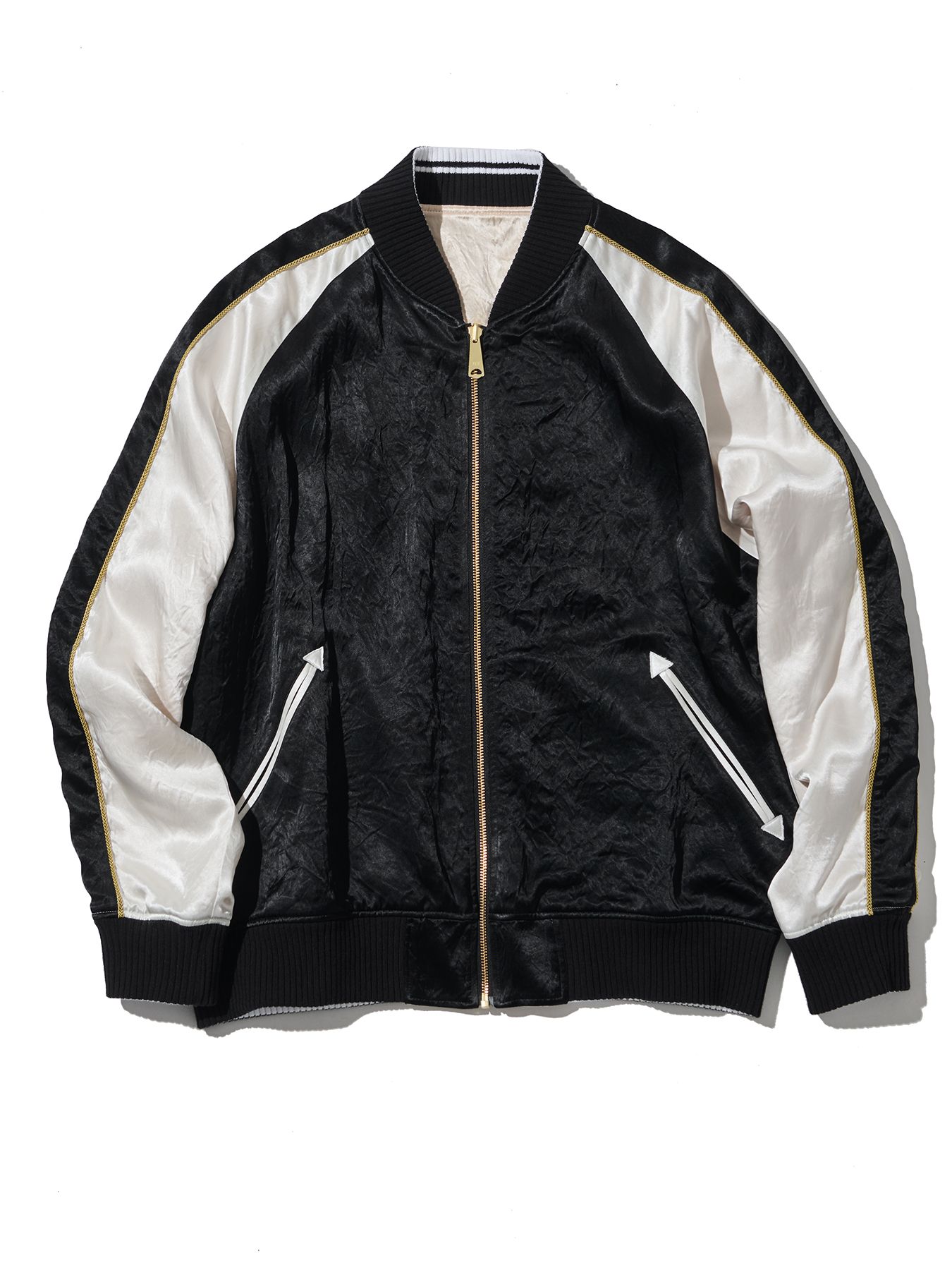 【予約品 10月9日(木) 締切】muta Souvenir Jacket / リバーシブル スーヴェニアジャケット / ブラック【Acanthus × muta MARINE】