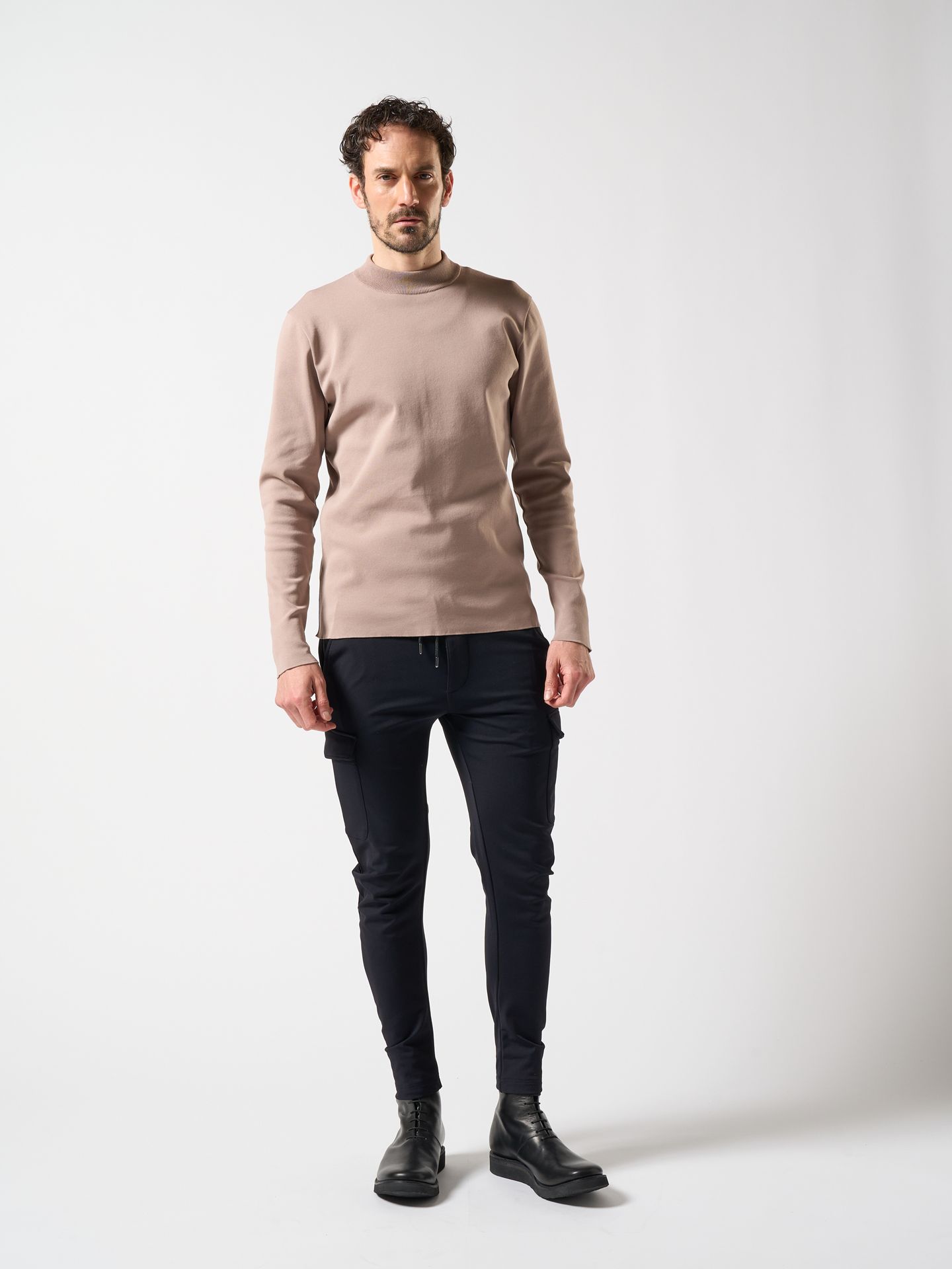 【予約品】 3D banana slim cargo / スリムカーゴパンツ / ブラック