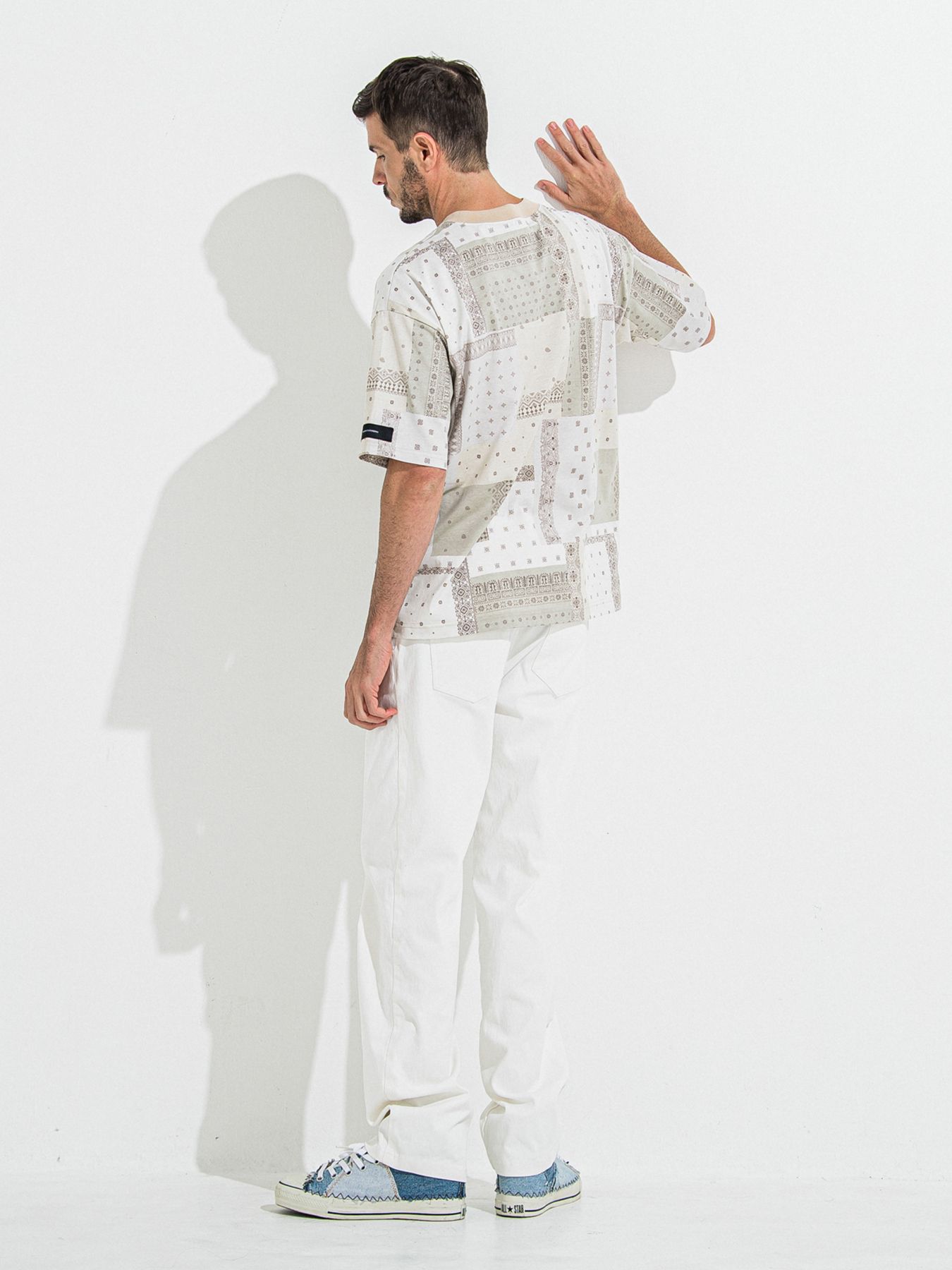 【予約品 】BANDANA OVER TEE / バンダナオーバーサイズTシャツ / ベージュ