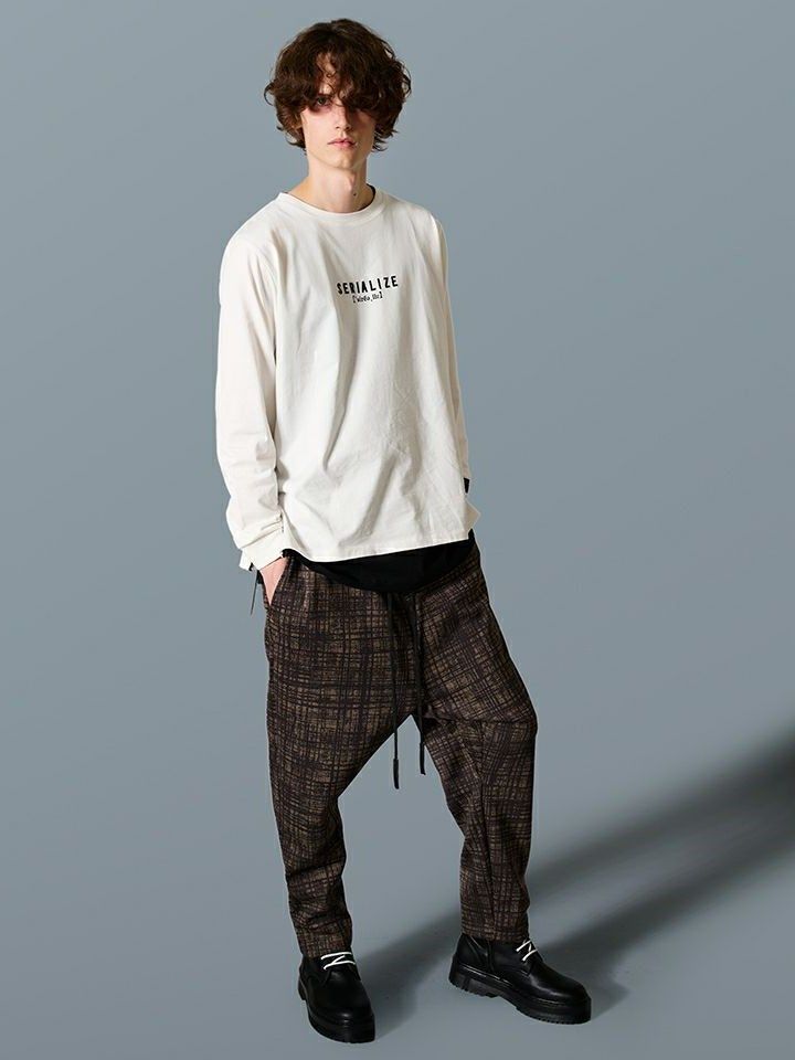 PRINT SAROUEL PANTS  / パンツ / モカチャコール