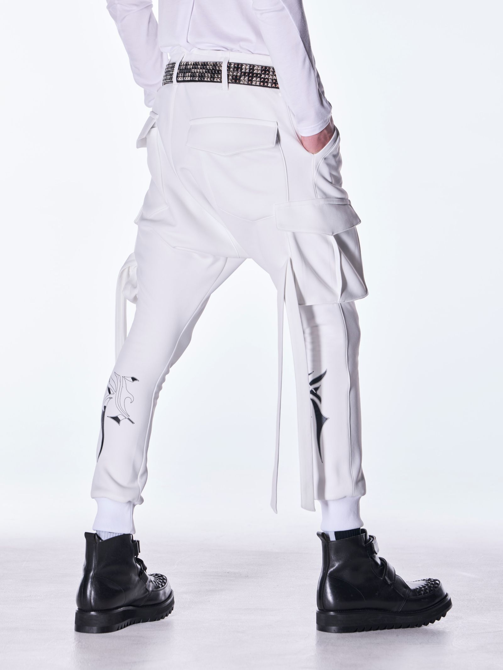 【予約品 6月29日(月) 締切】Double Knit Jersey Sarrouel Pants / サルエルパンツ / ホワイト