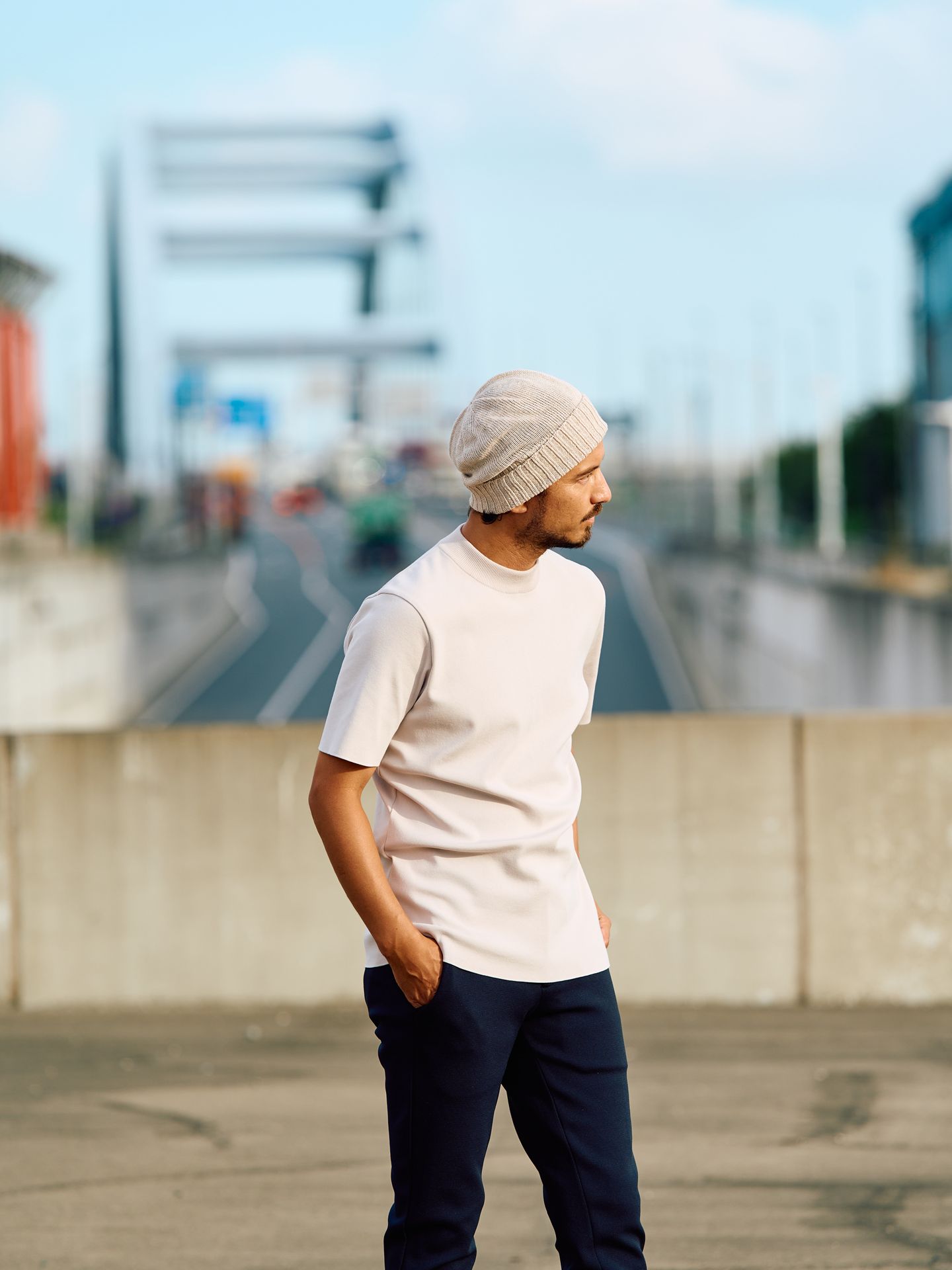 ct surf mock S/S / ニットソー / ホワイト