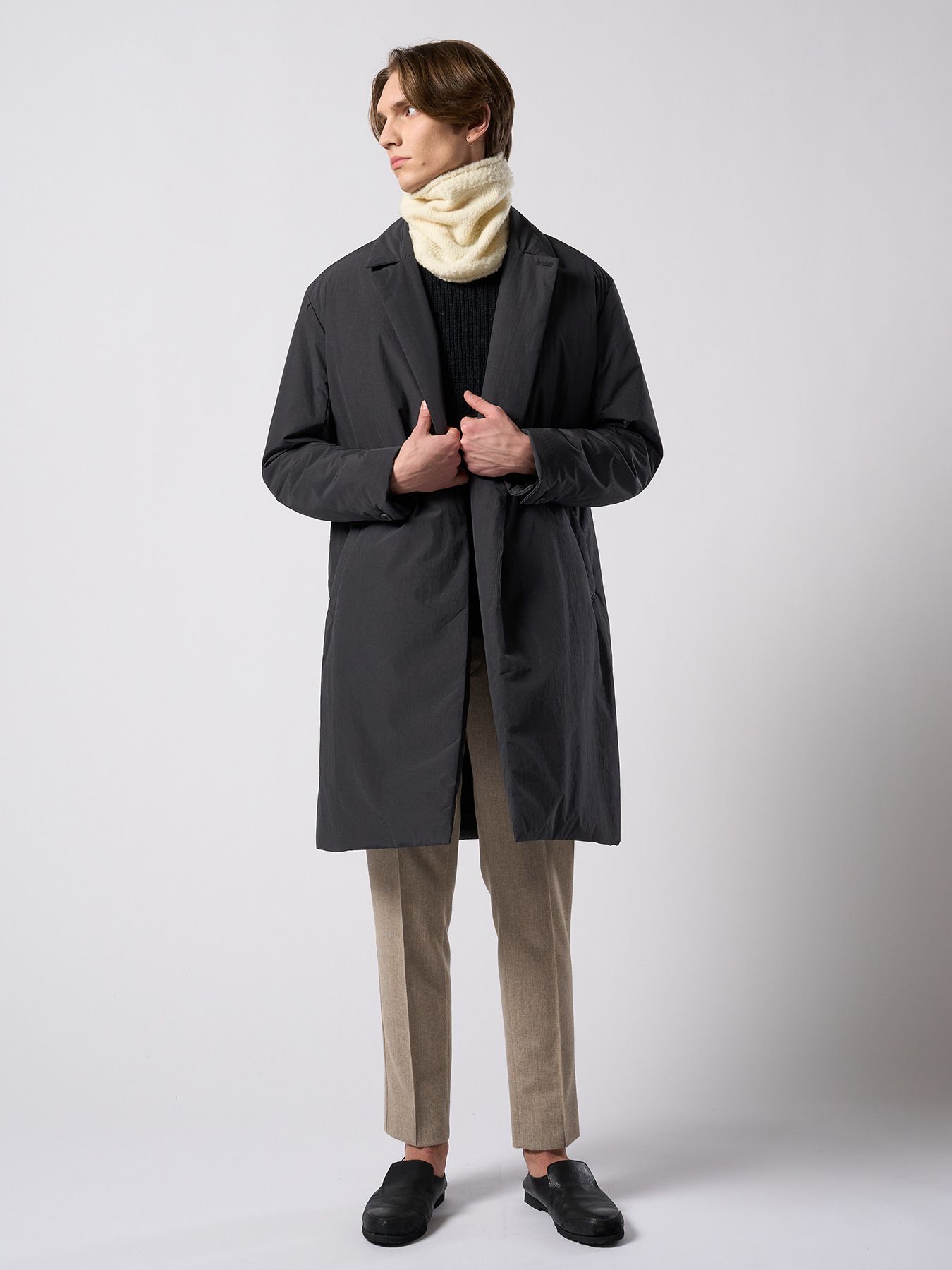 【予約品 4月19日(日) 18時締切】double breasted solid coat / ダブルブレスト ソリッド コート / フェードスミ