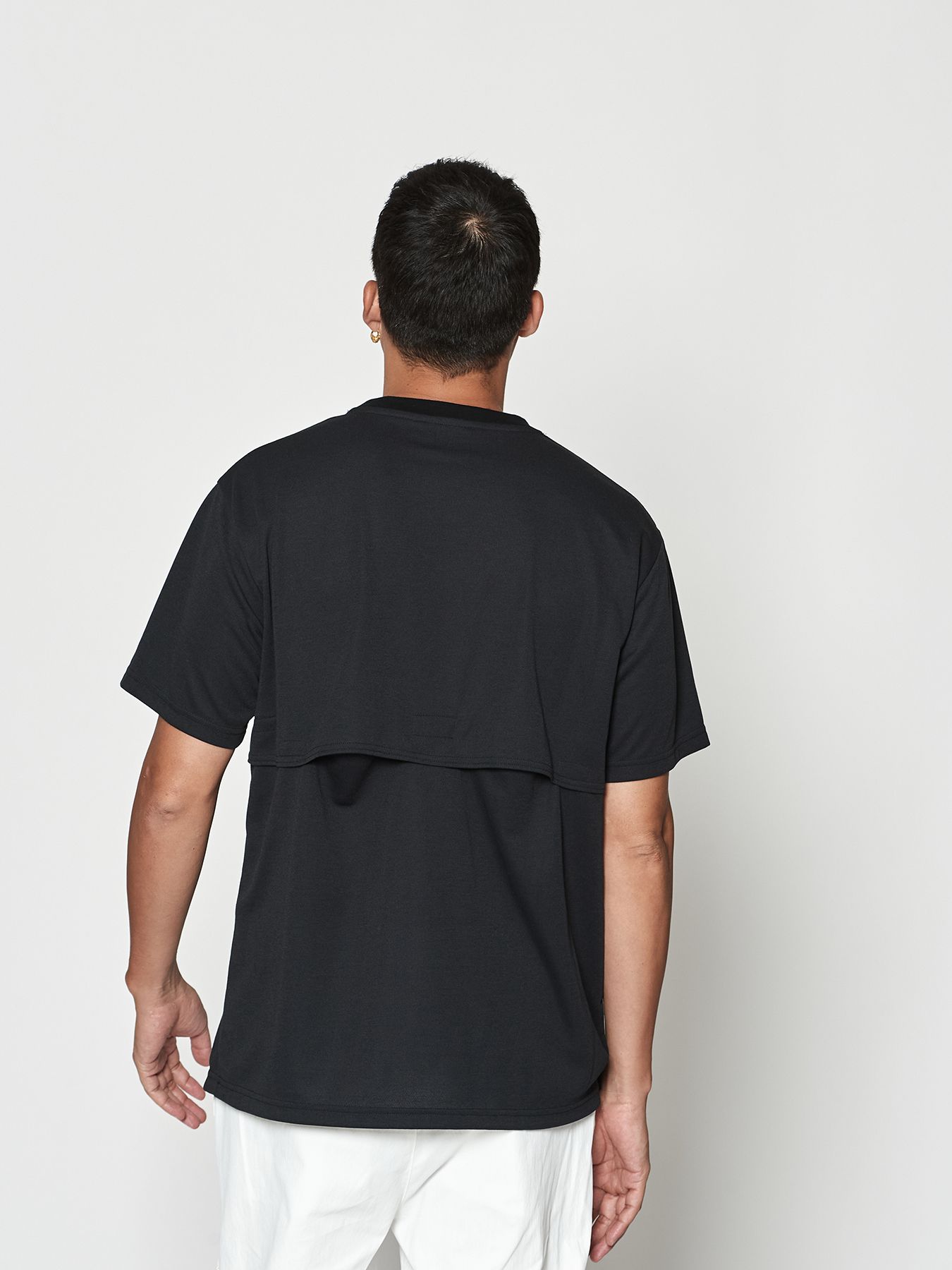 【予約品 10月9日(木) 締切】muta Ventilation Tee / Tシャツ / ブラック【Acanthus × muta MARINE】
