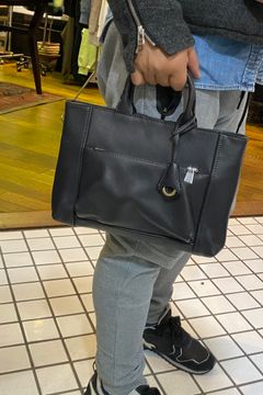 トート Shrink Leather / Charcoal Gray 【aniary】