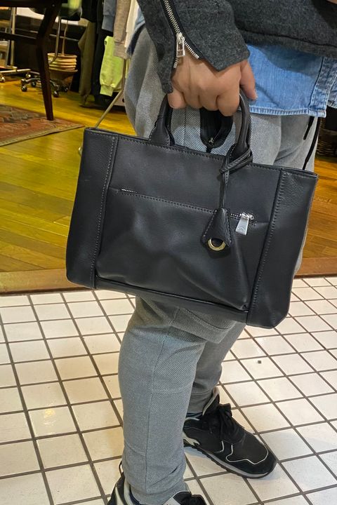 トート Shrink Leather / Charcoal Gray 【aniary】