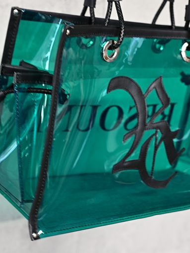 《予約品》 vermilion×RESOUND PVC TOTE BAG / ビニールトートバッグ / グリーン
