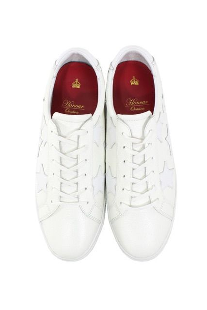 STARデザインスニーカー 3030 / WHITE×WHITE 【HONOUR OVATION】