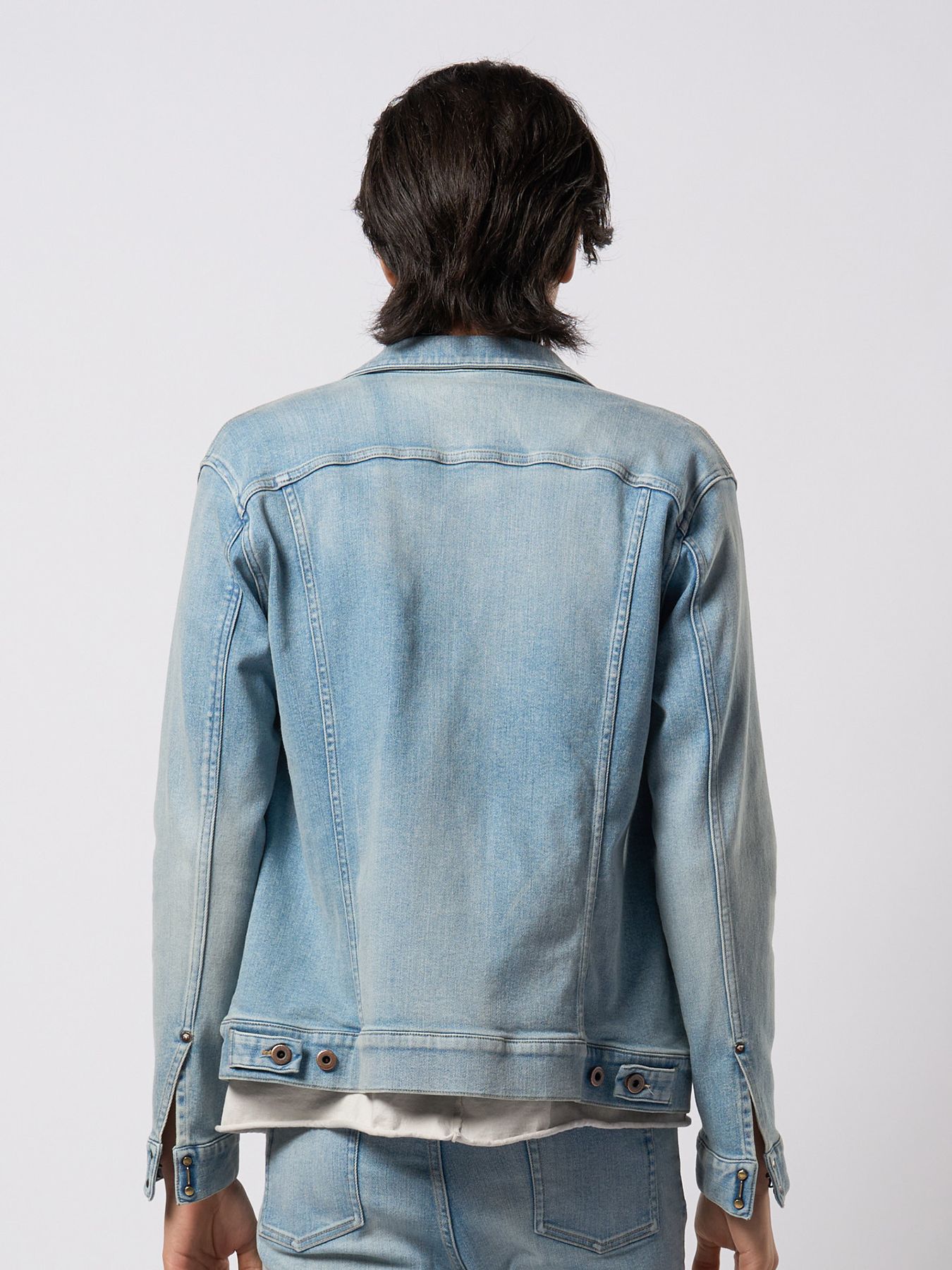 【予約品 9月23日(火) 締切】denim zip blouson / デニムジップブルゾン / アイスブルー
