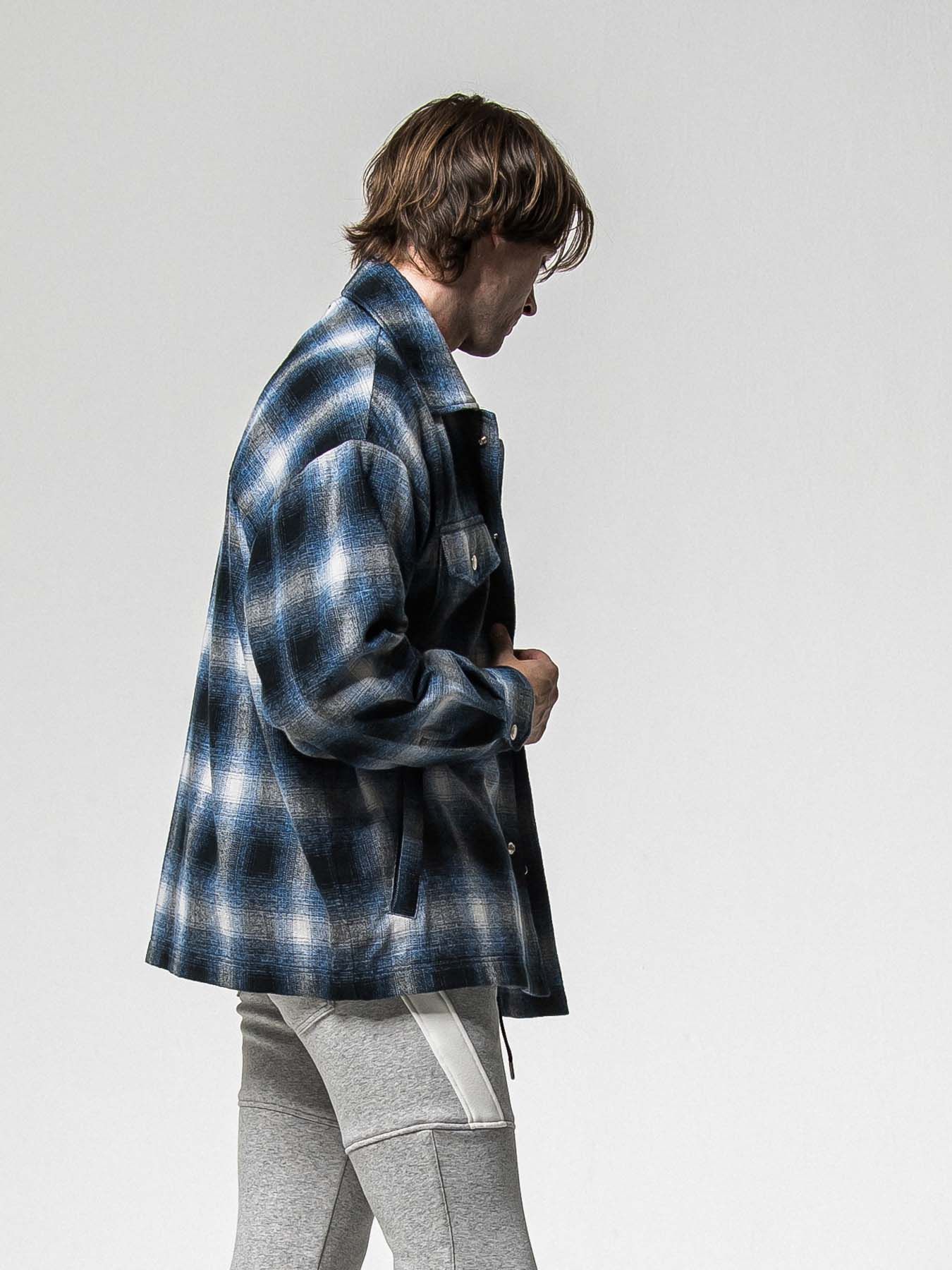 【予約品 8月31日(日) 締切】FLANNEL CHECK JK / フランネルチェック ジャケット / ブルー