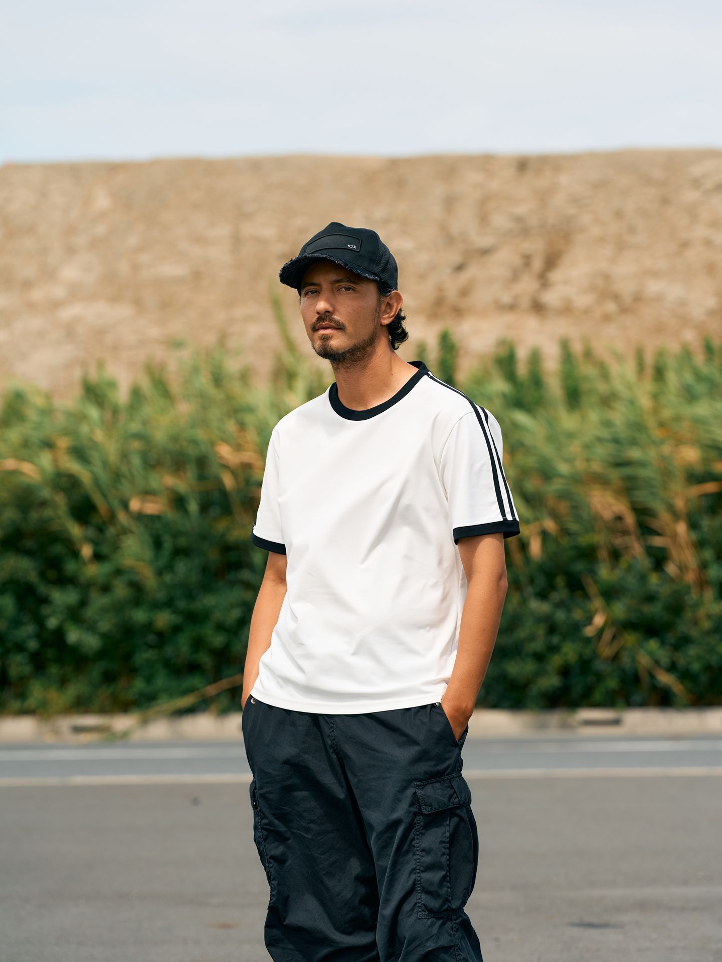 【予約品9月19日 10時締め】 line ringer Tee / Tシャツ / ホワイト