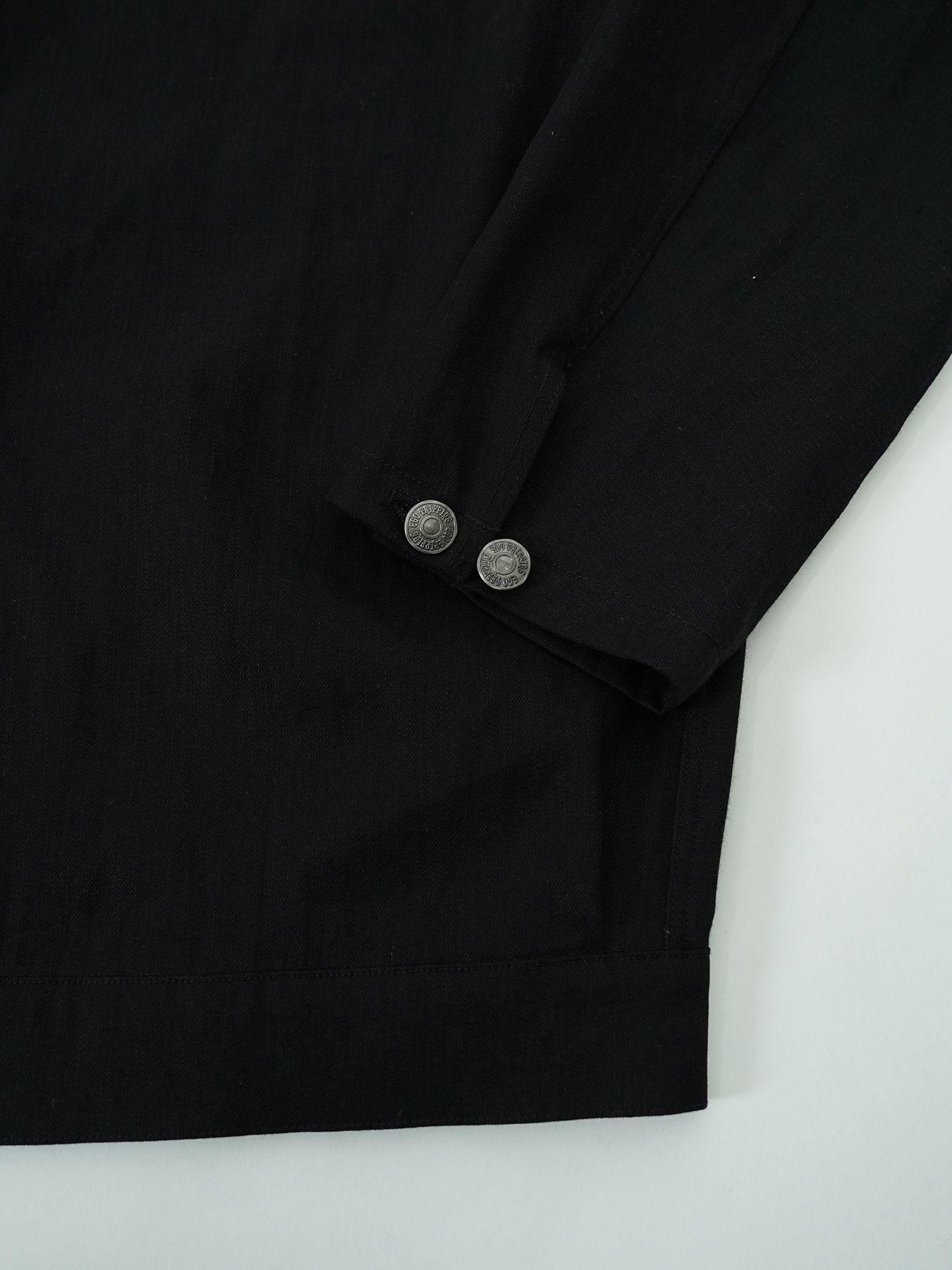 【予約品 5月27日(水) 締切】BOURGERON-DENIMJACKET / ライトオンスデニム シャツジャケット / ブラック