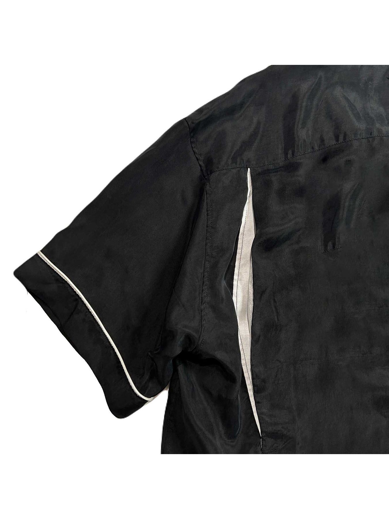 【予約品 8月10日(日) 締切 】BOWLING SHIRT CRY / ボーリング シャツ / クリスタル ブラック