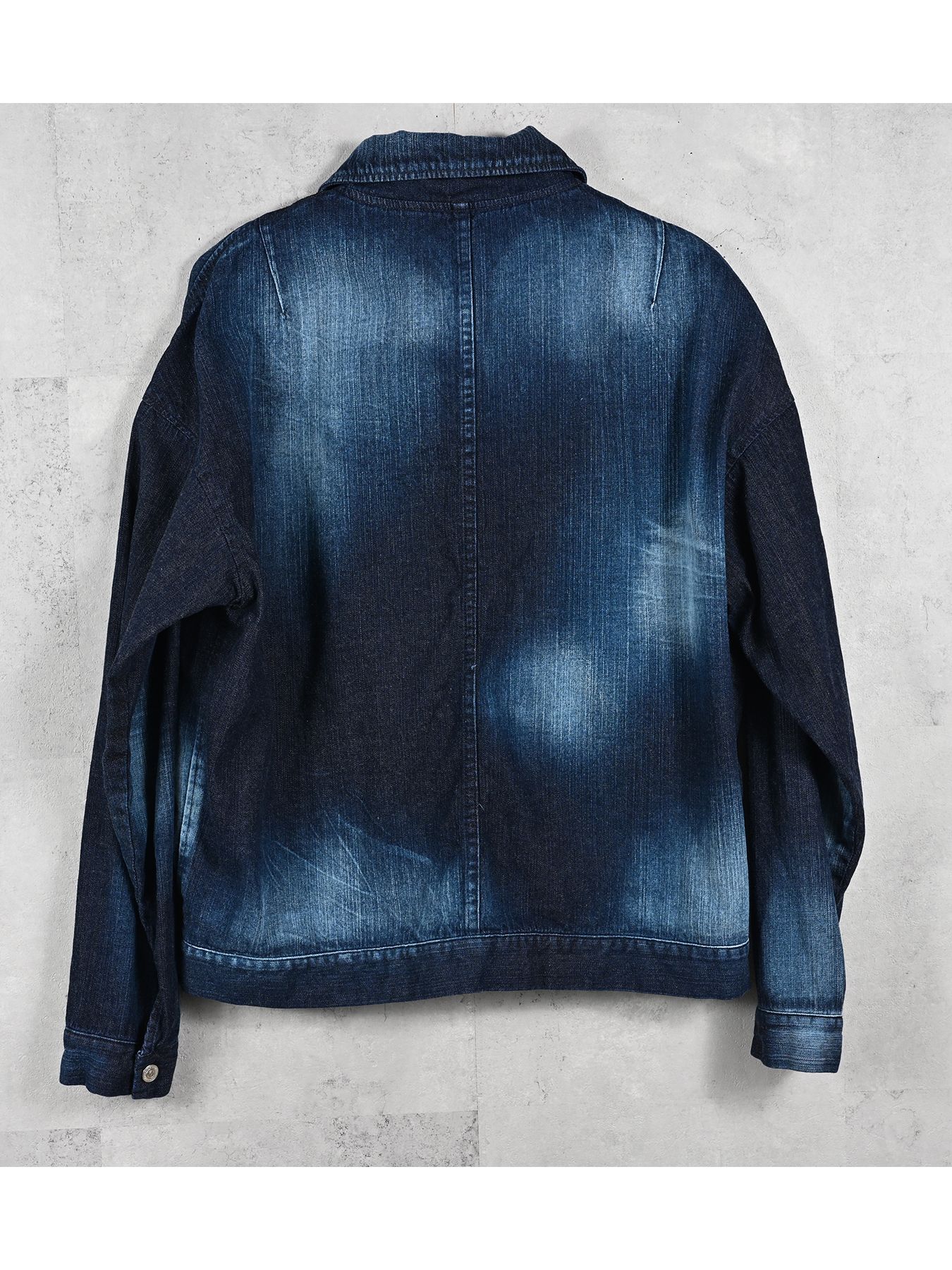 【予約品 11月16日(日) 締切】LDENIM AG FLIGHT JK / ライトデニム ミリタリージャケット / インディゴユーズド