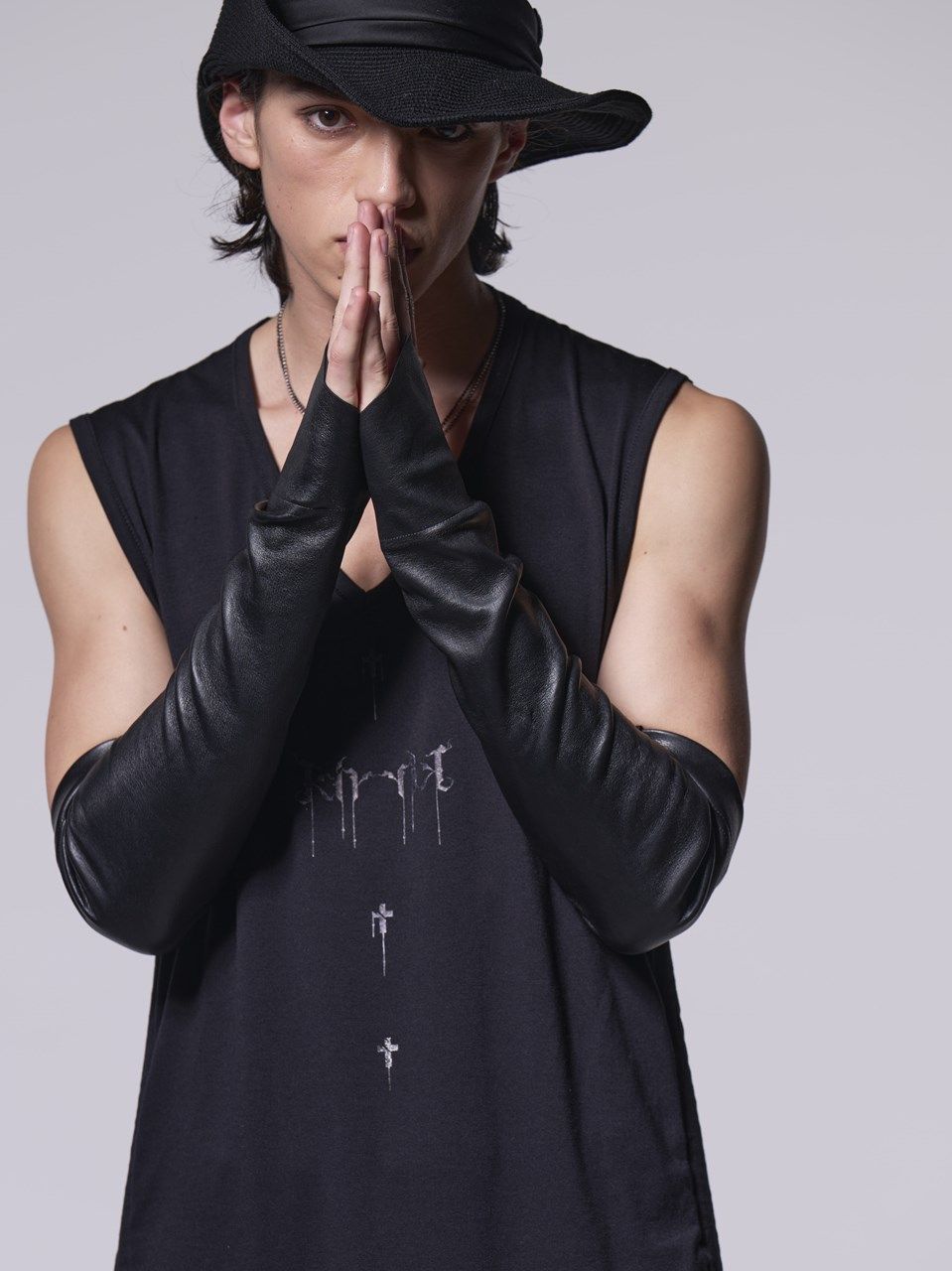 《予約品》 Deer LeatherArmBand / レザーアームバンド / ブラック