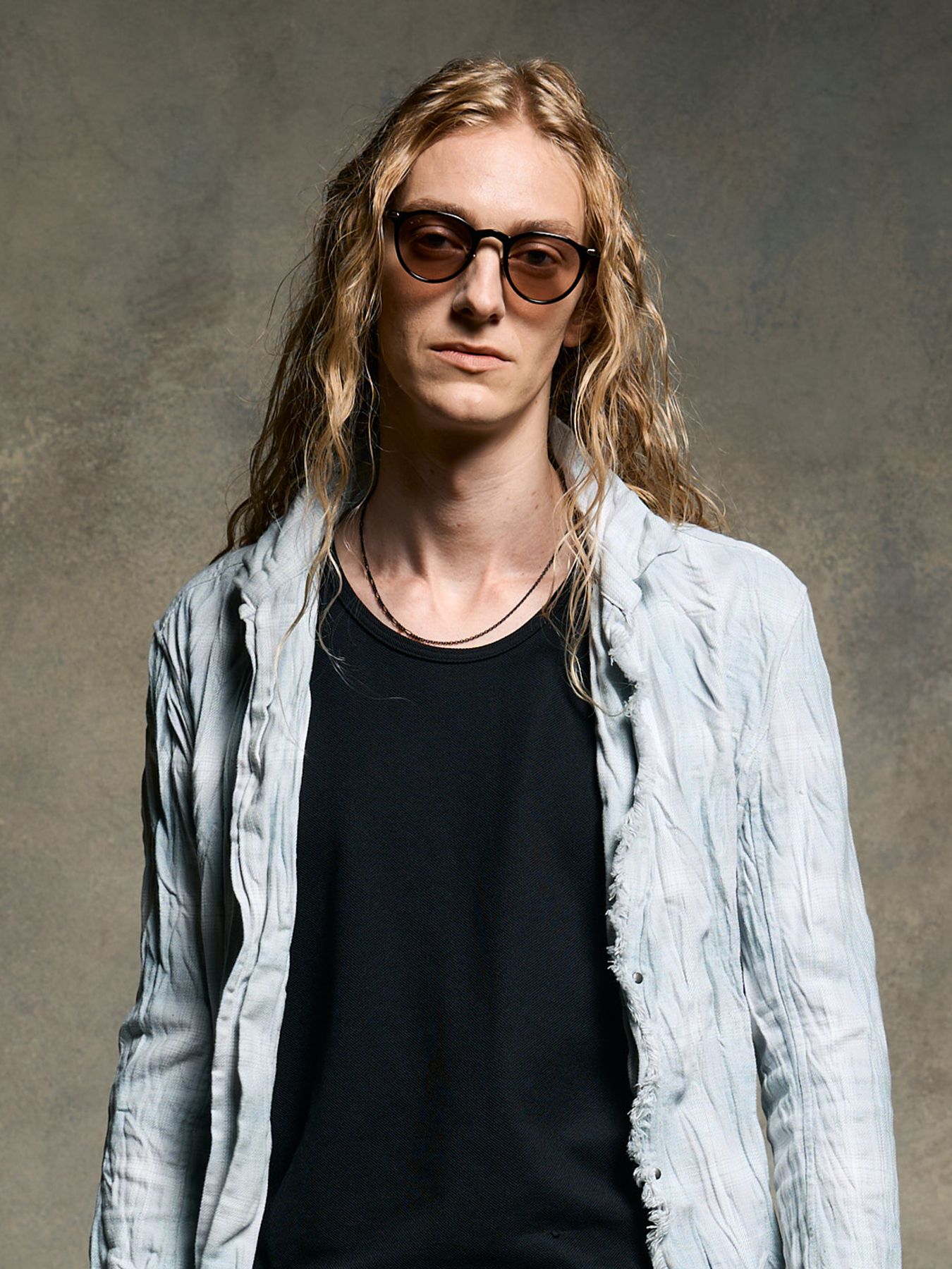 【予約品 9月23日(火) 締切】IVXLCDM ×wjk  slim chain neckless / スリムチェーンネックレス / ブラックコーティング