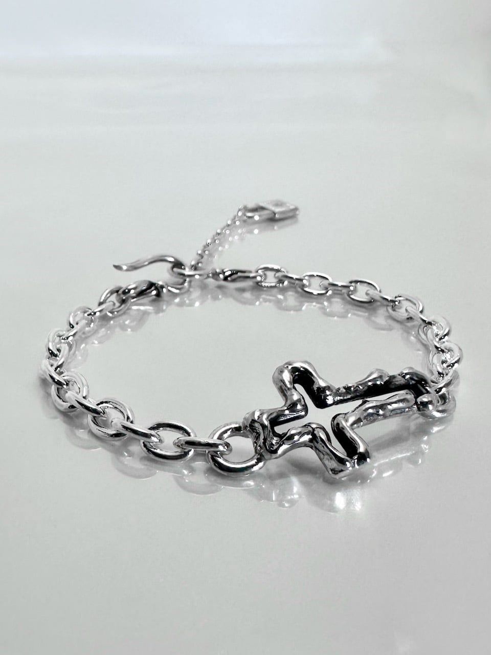 《受注生産》 OPEN CROSS CHAIN BRACELET / オープンクロスチェーンブレスレット / 注文から2～3週間後入荷予定