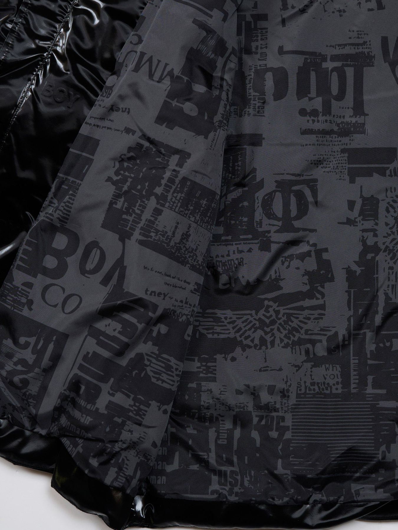 BOY LOGO GLOSSY DOWN BLOUSON / ダウンブルゾン / ブラック