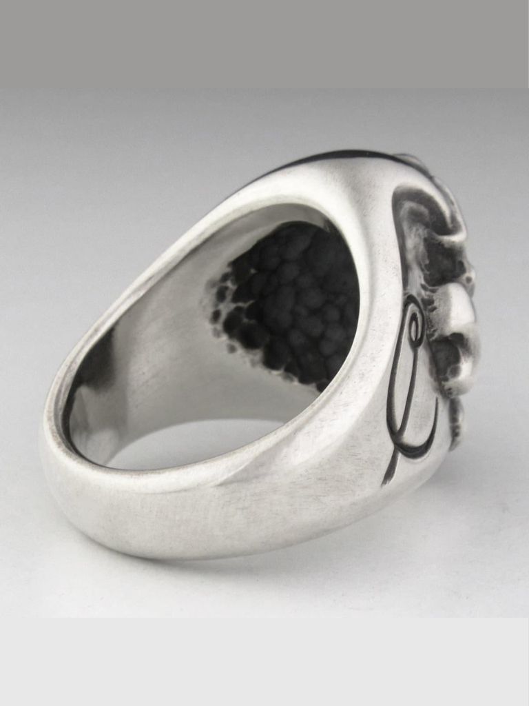 【受注生産品】 Cry Baby Cross Bone Skull Ring / スカルリング