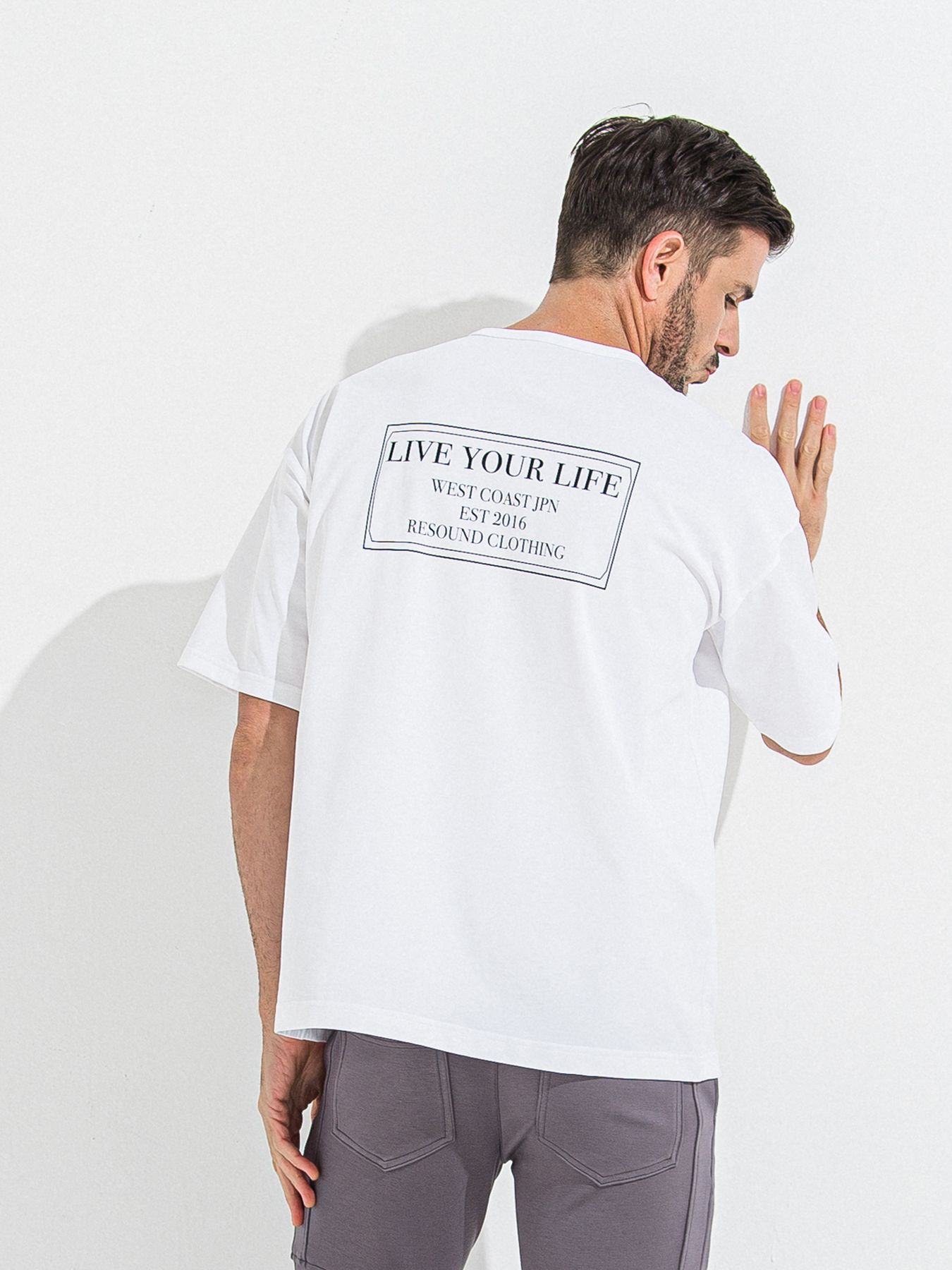 【予約品 】CREW OVER TEE /  クルーオーバーサイズTシャツ / ホワイト