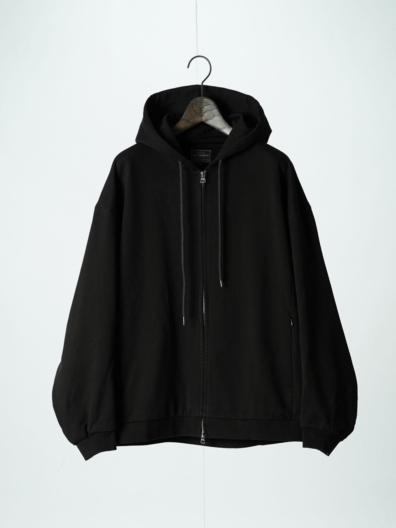 【予約品 5月6日(水) 締切】MOLD-SWEATPARKA / スウェットジップパーカー / ブラック
