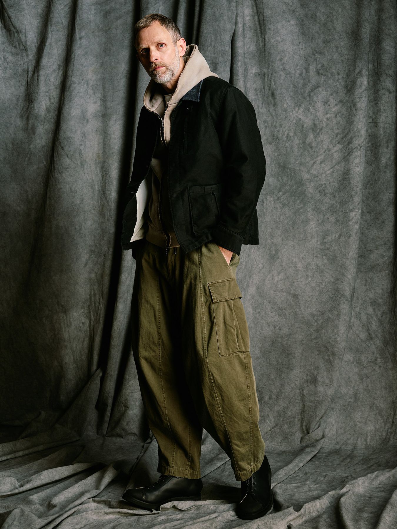 【予約品 4月19日(日) 18時締切】sulfur dyed light easy cargo / 硫化染め ライトイージーカーゴパンツ / フェードカーキ