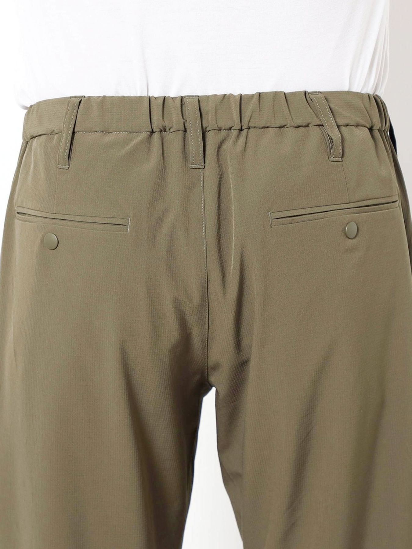 ナイロンリップストレッチイージーパンツ / ベージュ【Grand PARK NICOLE】