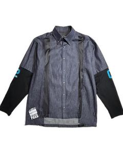 《予約品8月31日 23時55分締め》 MESH OX SH / デニムシャツ / サックスブルー 【roarguns 】 2024年2月入荷予定
