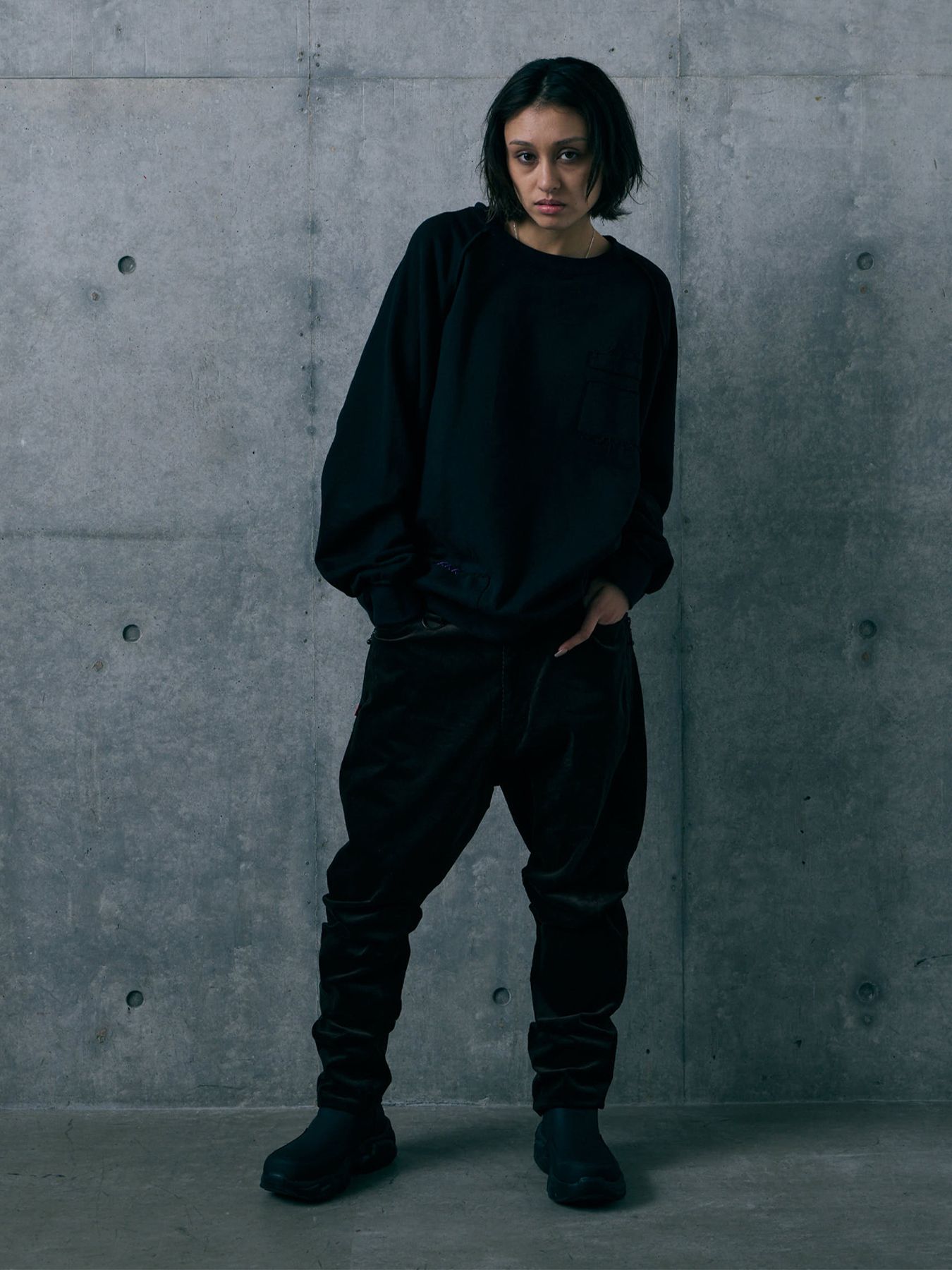 EXOFORM SWEAT / クルーネックスウェット / BLACK