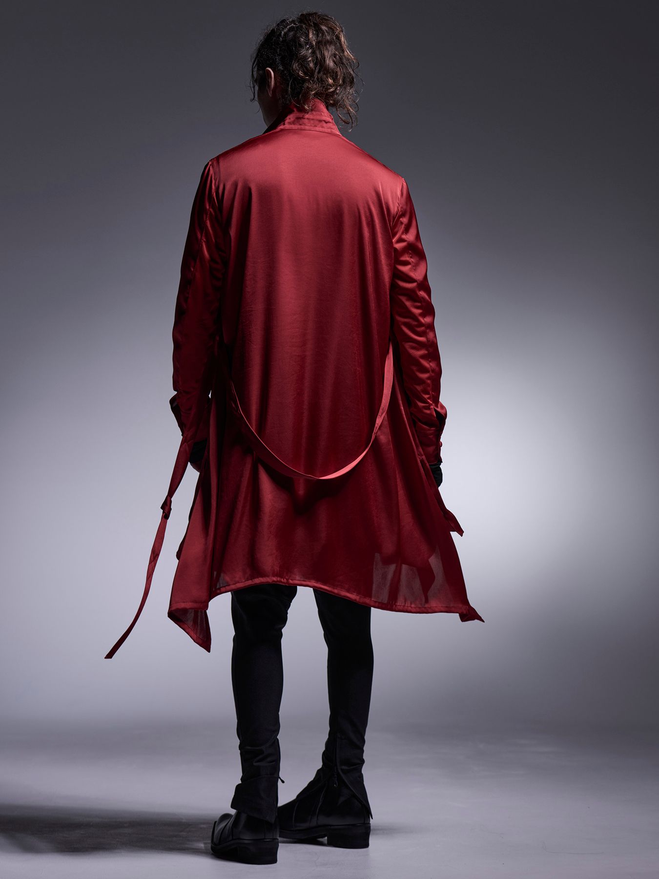 【予約品 7月13日(日) 締切】Pin Tuck Flare Shirt / ピンタックフレアシャツ / レッド