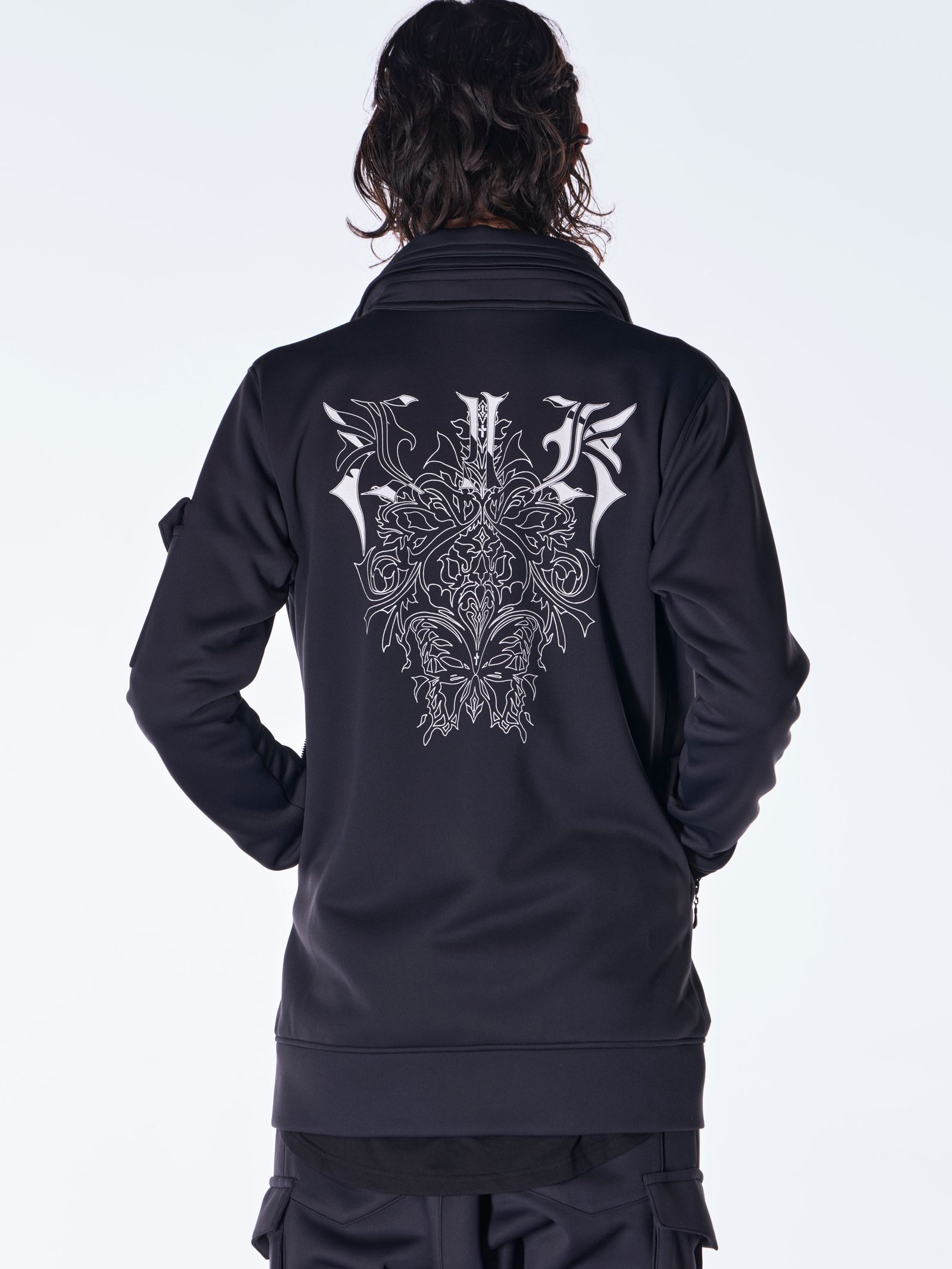 【予約品 6月29日(月) 締切】Double Knit Jersey Stand Collar Blouson / スタンドカラー ブルゾン / ブラック