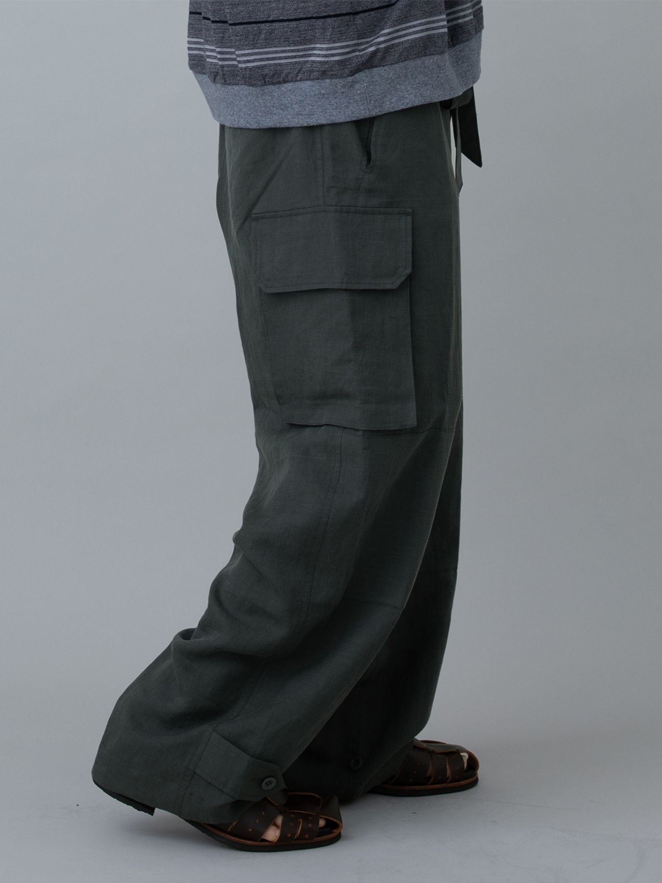 【予約品 10月26日(日) 締切】M47LINENCARGO / ミリタリーカーゴパンツ / moku.CHARKOL