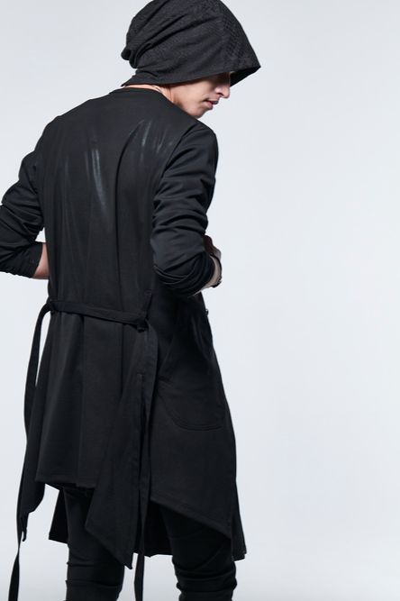 《予約品》 CoatingCardigan / ブラック 【kiryuyrik】 2023年3月以降入荷予定