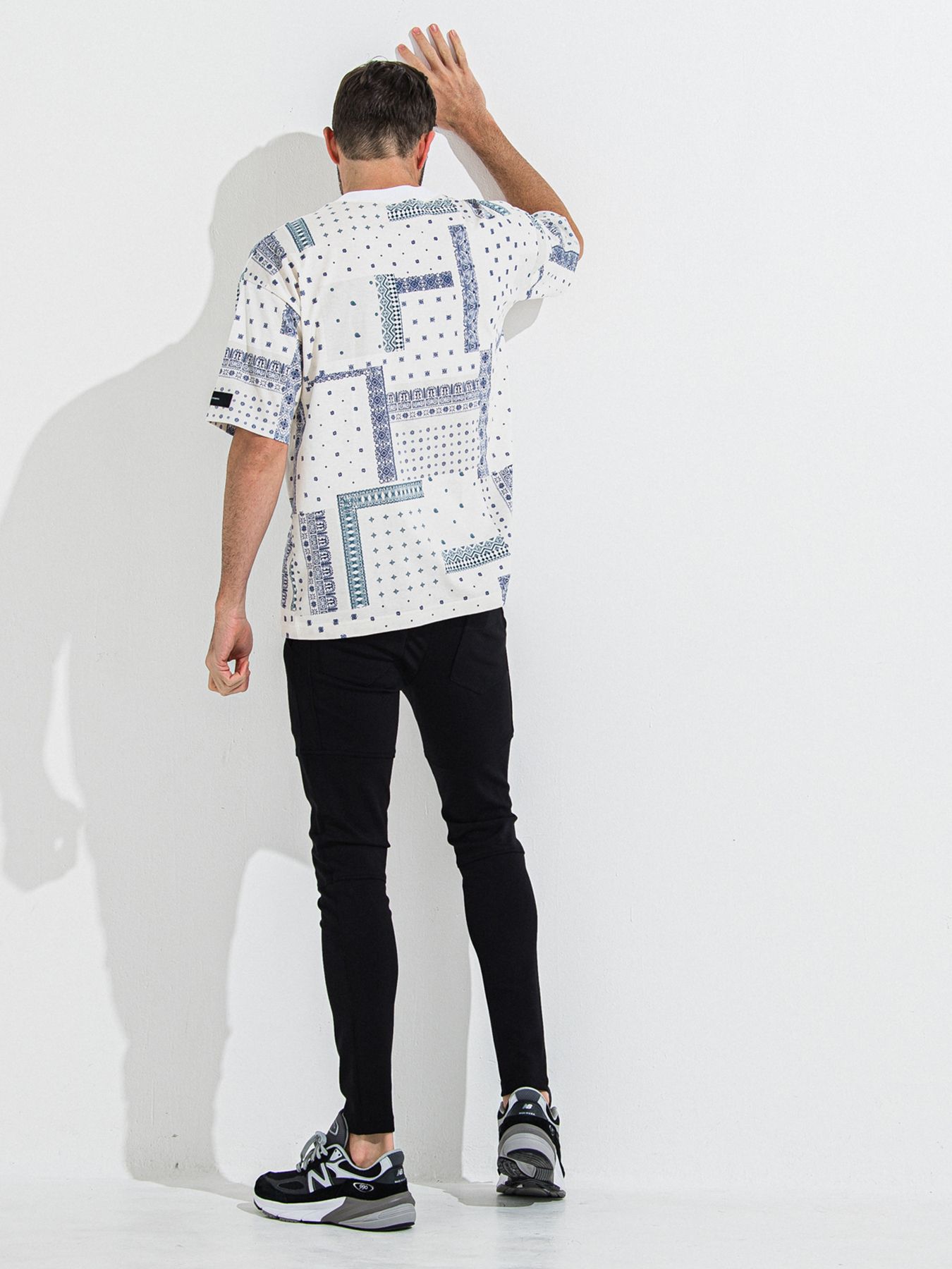 【予約品 】BANDANA OVER TEE / バンダナオーバーサイズTシャツ / ホワイト