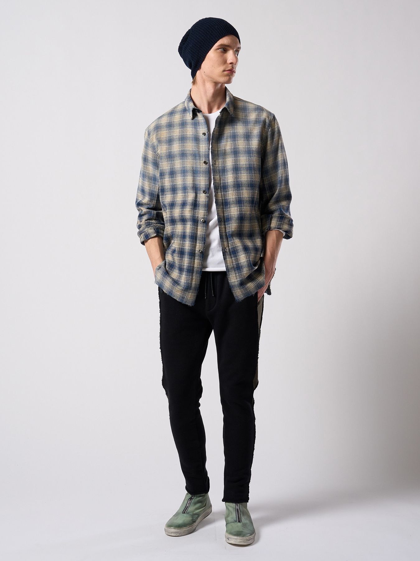 【予約品 4月19日(日) 18時締切】lomond×powder multi kint cap / ウール ニットキャップ / ネイビー