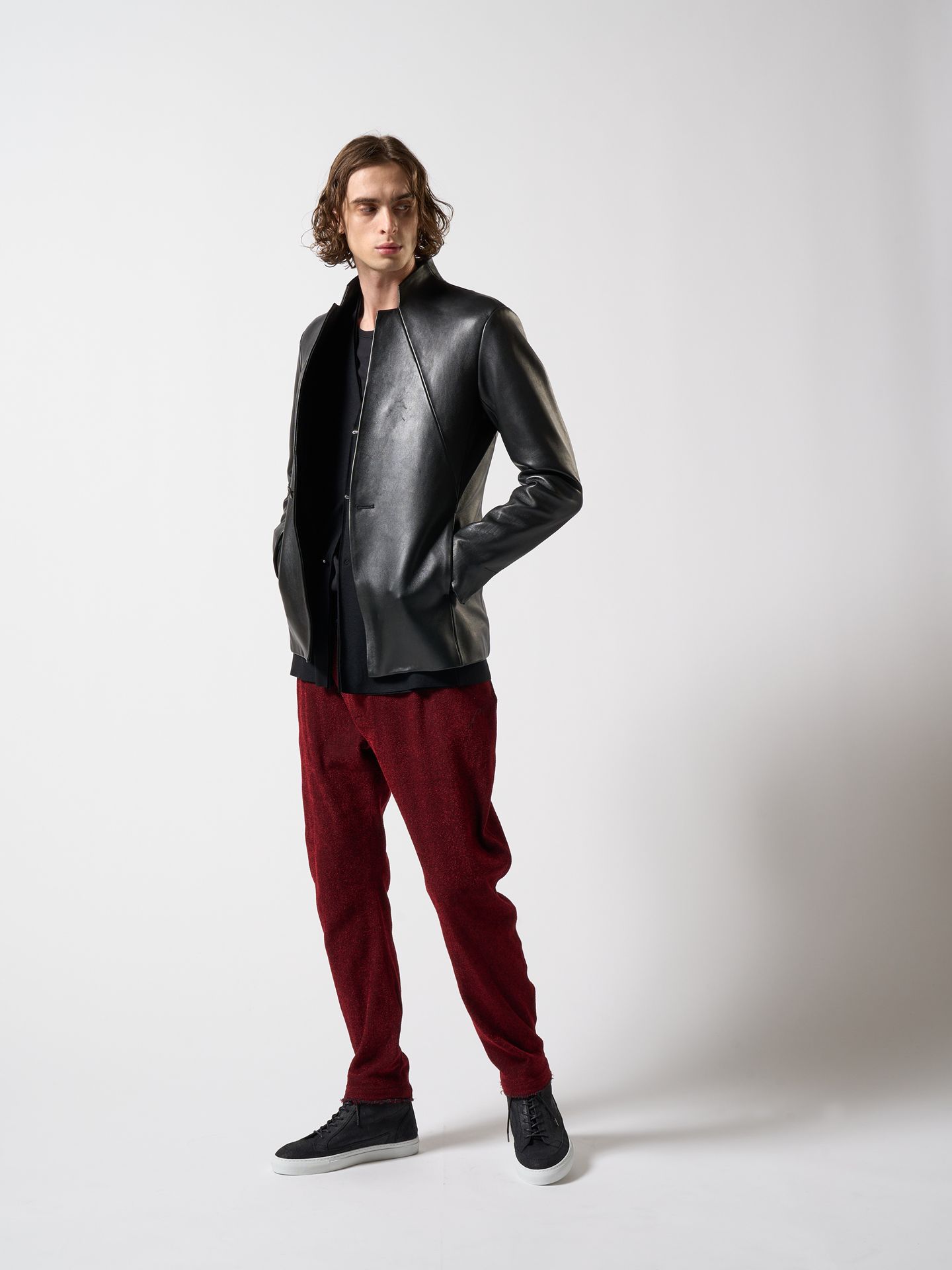 【予約品】 3D banana slacks / スラックス / レッド