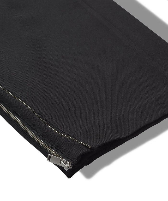 サイドZIPイージーワイドトラウザーズ/ ブラック【NOID.】