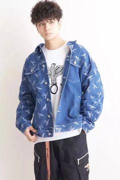 EAGLE DENIM JACKET / BLUE 【BOY LONDON】