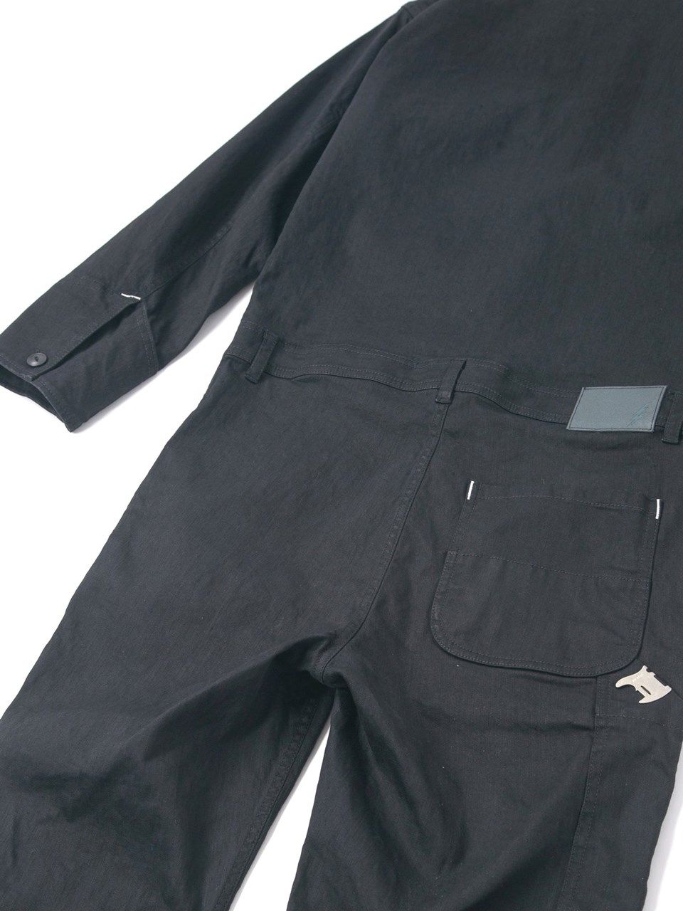 10oz Organic Cotton Stretch Denim Engineer Coverall / 10oz オーガニックコットン ストレッチデニム エンジニア カバーオール / Over Drive / ブラック