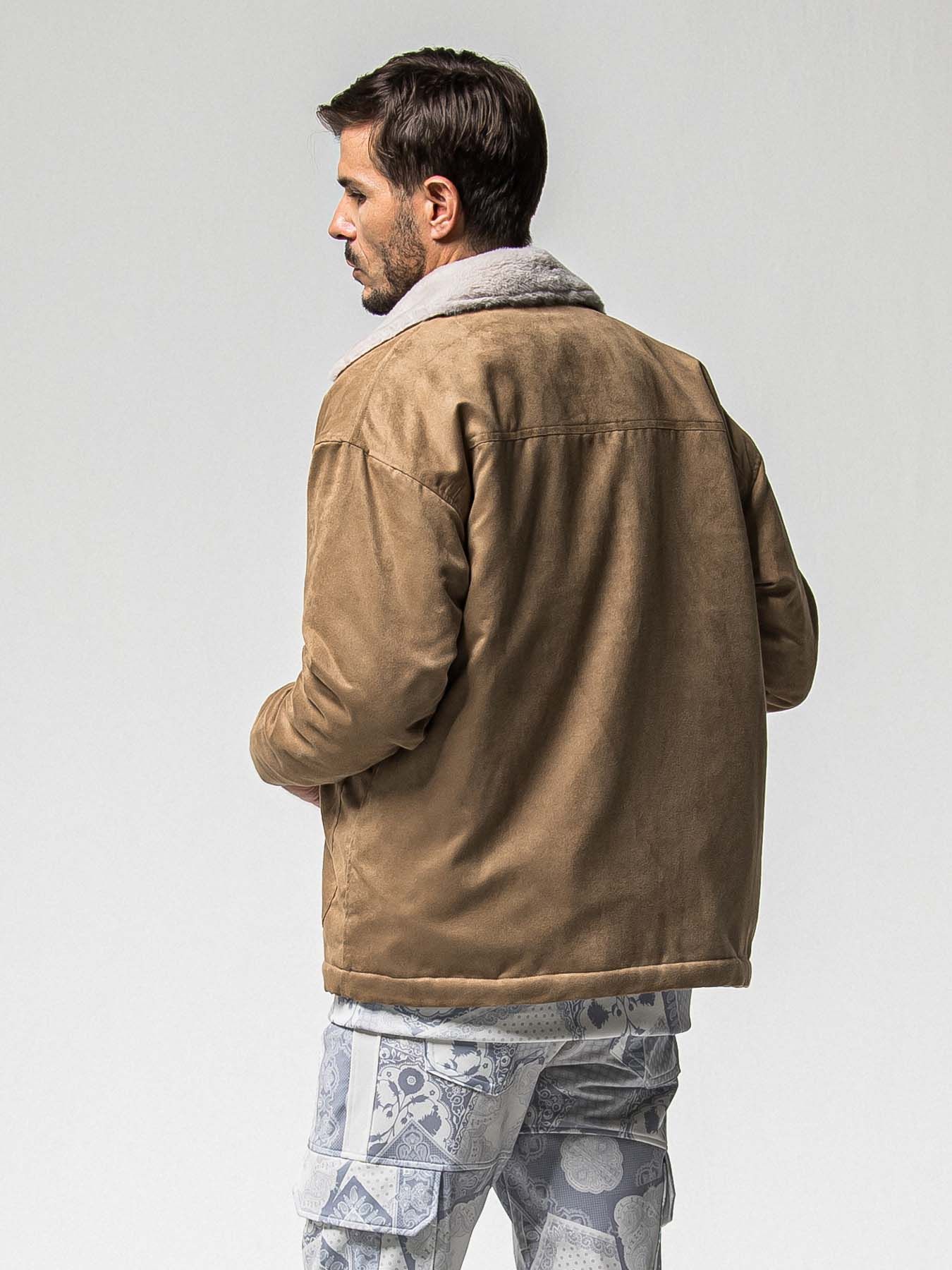 【予約品 】SUEDE FUR CAVER ALL / スウェードファーカバーオール / ブラウン
