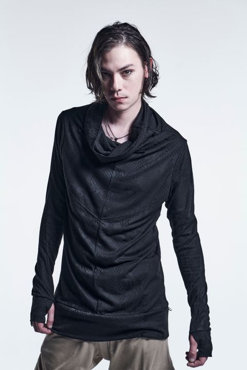 《予約品》 LooseHighNeck PythonJQD-Jersey / Black 【kiryuyrik】 7月入荷予定
