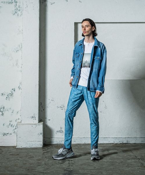 《予約11月17日19時締め》 CHRIS EASY  TUCK PANTS / イージータックパンツ / フラワーブルー