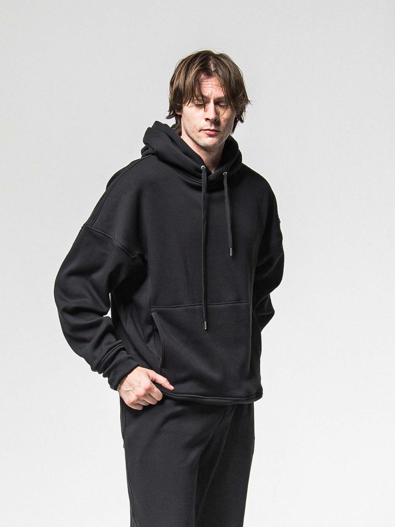 【予約品 8月31日(日) 締切】FRIDAY OLD COVER VEROURS FLEECE HOODIE / FRIDAYコラボ オールドカバー ベロアフリース フーディ / ブラック