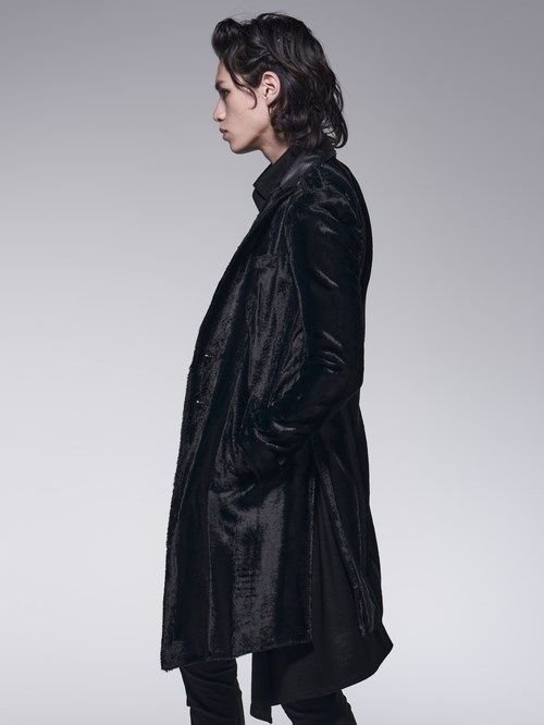 《予約品》 LongPeackedJacket / ロングジャケット / ブラック 【kiryuyrik】 10月以降入荷予定