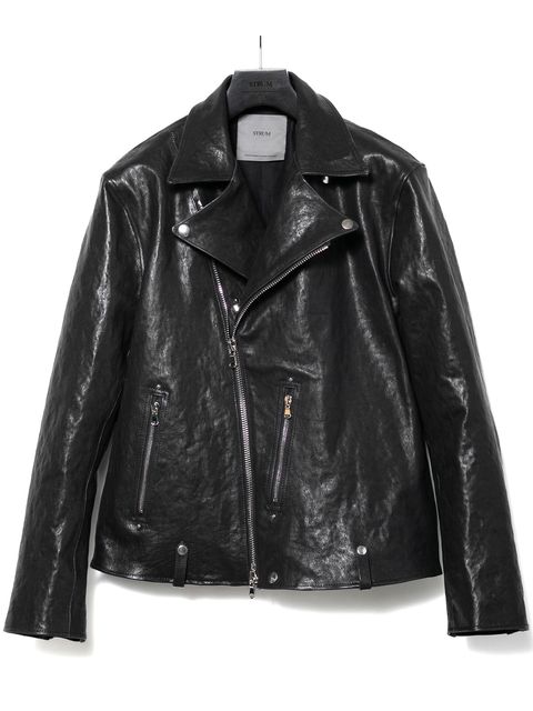 【予約品 9月27日(日) 締切】《Grande Fit》フルタンニン ピット鞣し シュリンク ホース ハイド ダブル ライダース / HI-FLYER / BLACK
