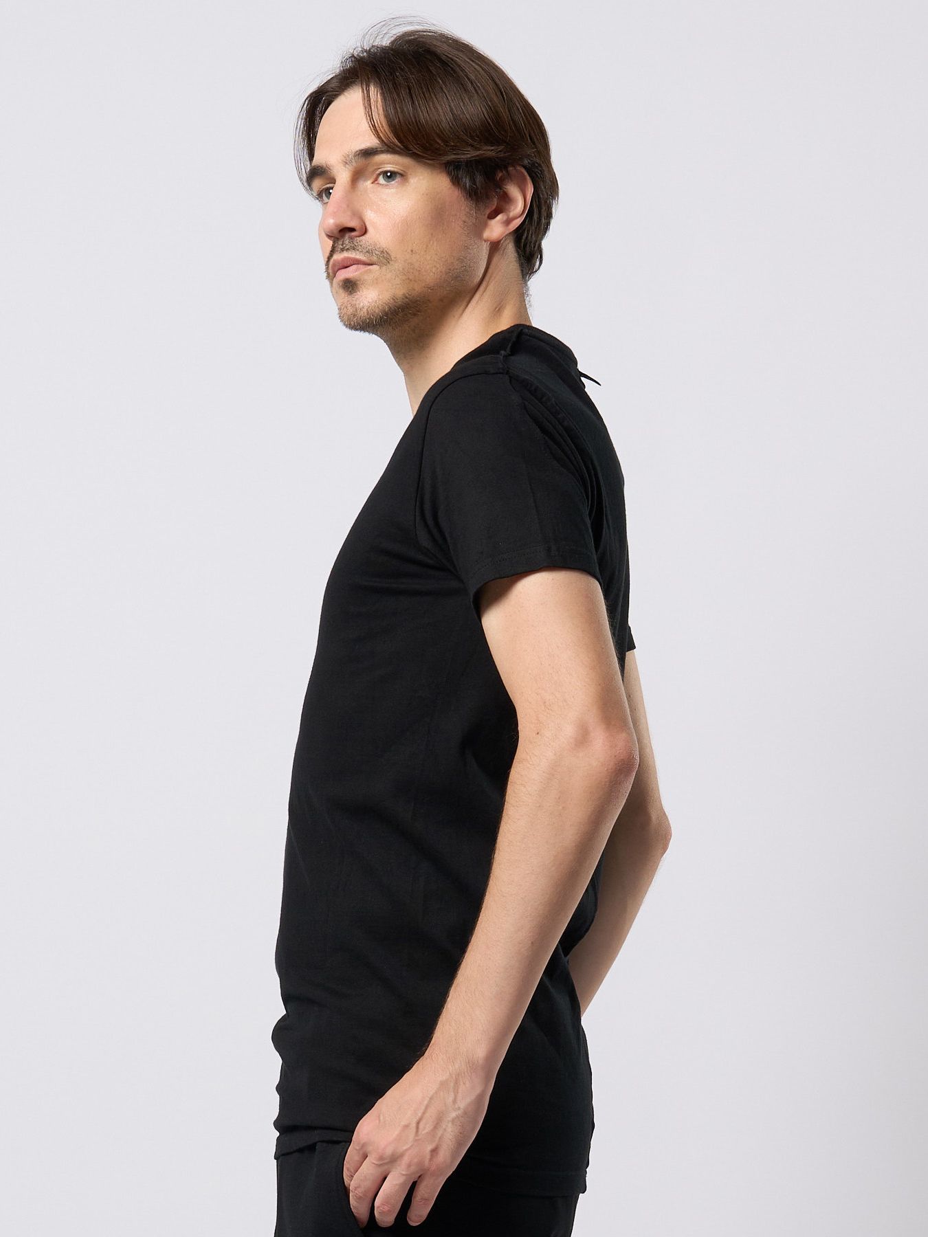 【予約品 9月23日(火) 締切】basic crew-neck S/S / ベーシック クルーネック ショートスリーブ / ディープブラック