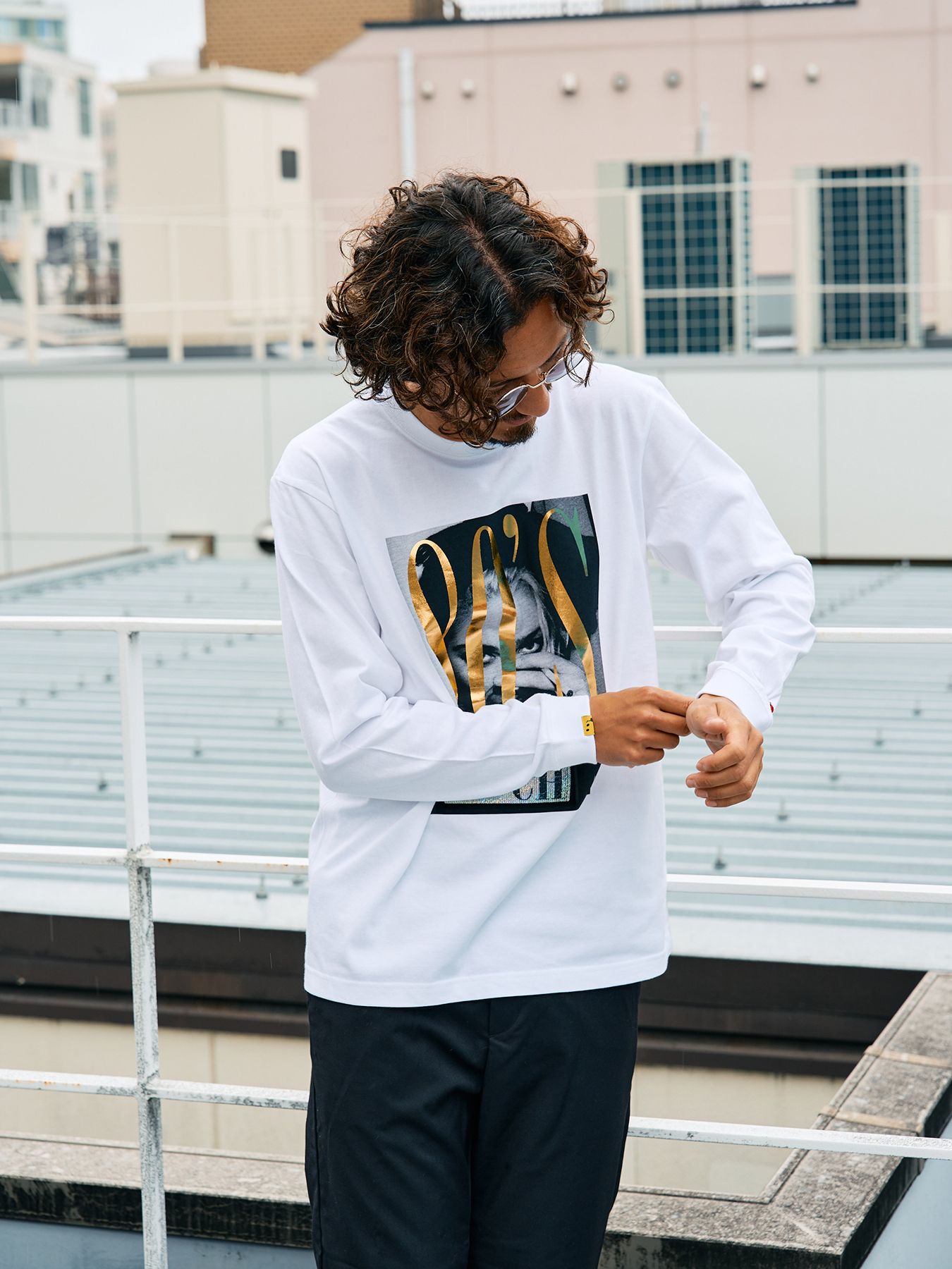 【予約品 5月8日(木) AM10時 締切】 5.6ozコットン天竺 80S QUEEN シークインLS Tシャツ / ホワイト