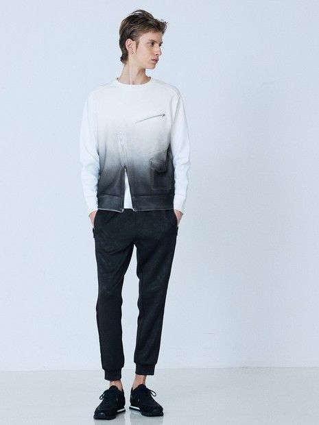 ライダース長袖 スウェットグラデーション【5351 POUR LES HOMMES】