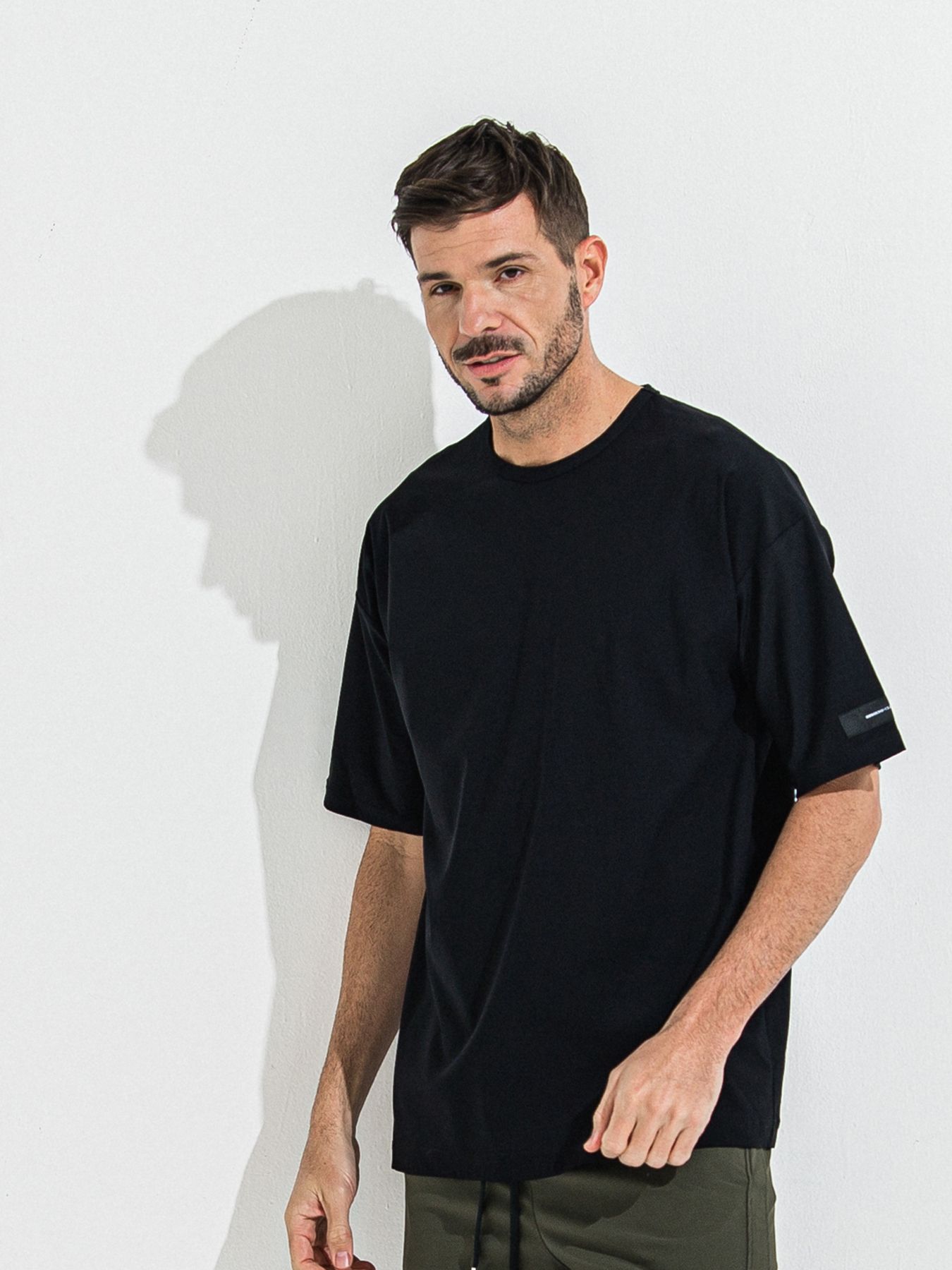 【予約品 】NYLON OVER T /  ナイロンオーバーサイズTシャツ / ブラック